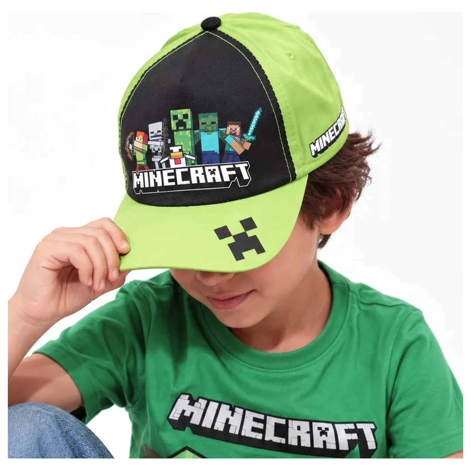 Minecraft Squad Style Dziecięca czapka bejsbolowa 55 cm zdjęcie produktu