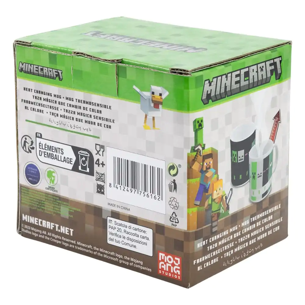 Minecraft Kubek Zmieniający Kolor Pod Wpływem Ciepła Squared Pattern 325 ml zdjęcie produktu