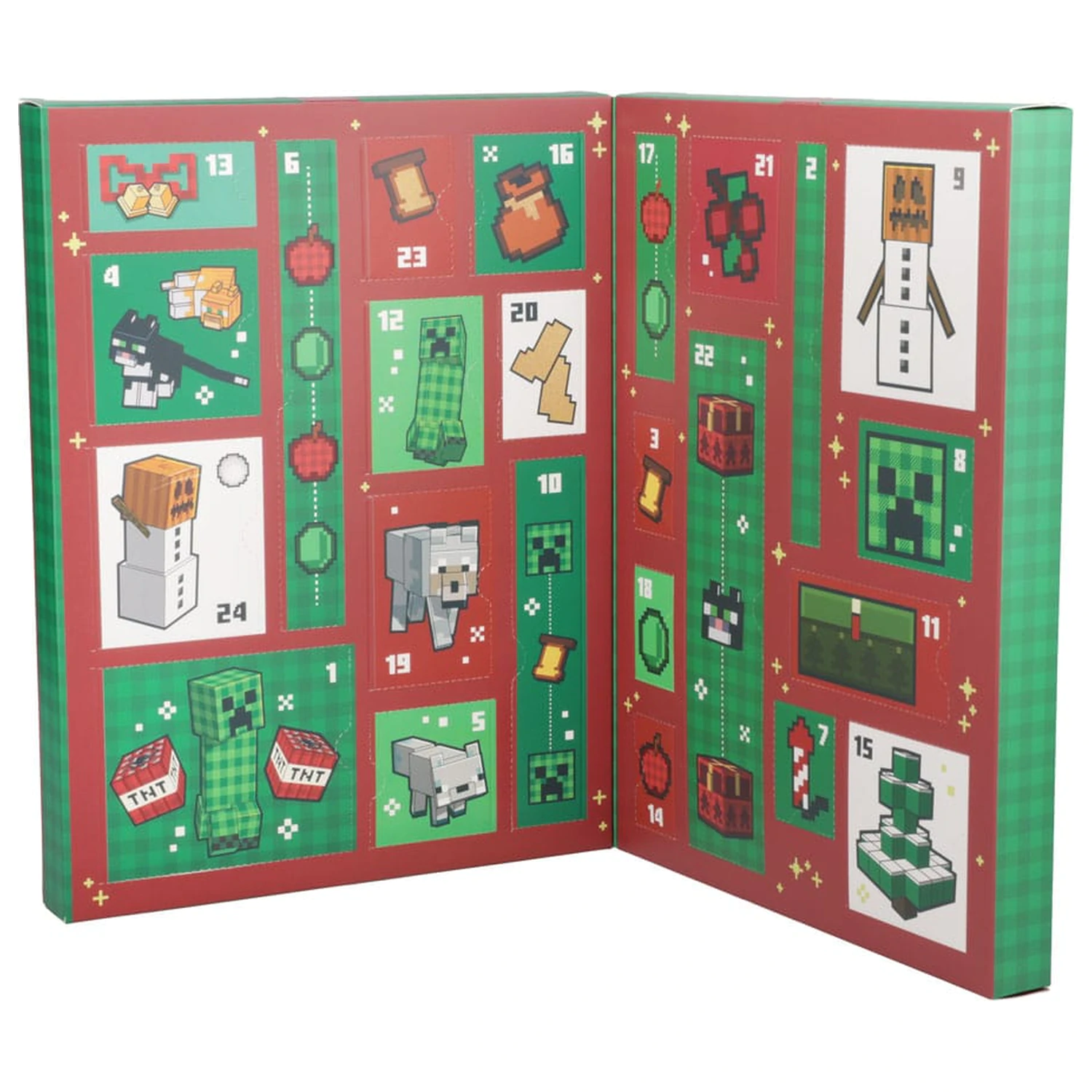 Minecraft Kalendar Adwentowy Artykuły Papiernicze 24 Dni zdjęcie produktu