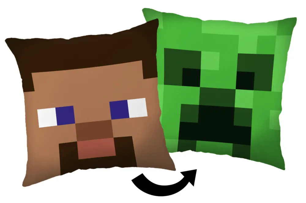 Poduszka dekoracyjna Minecraft Steve Creeper, poduszka dekoracyjna 40x40 cm zdjęcie produktu