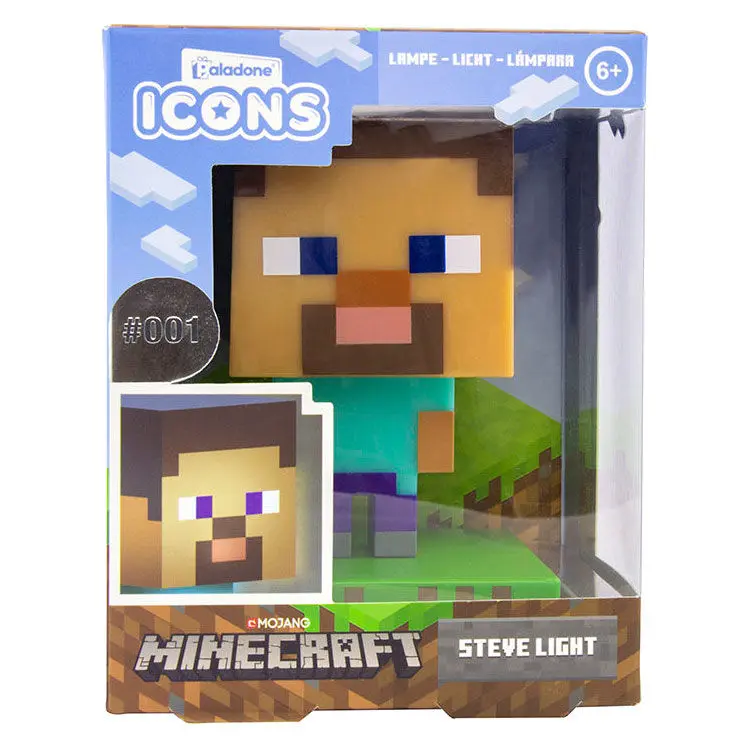 Minecraft 3D Lampka Ikonka Steve zdjęcie produktu