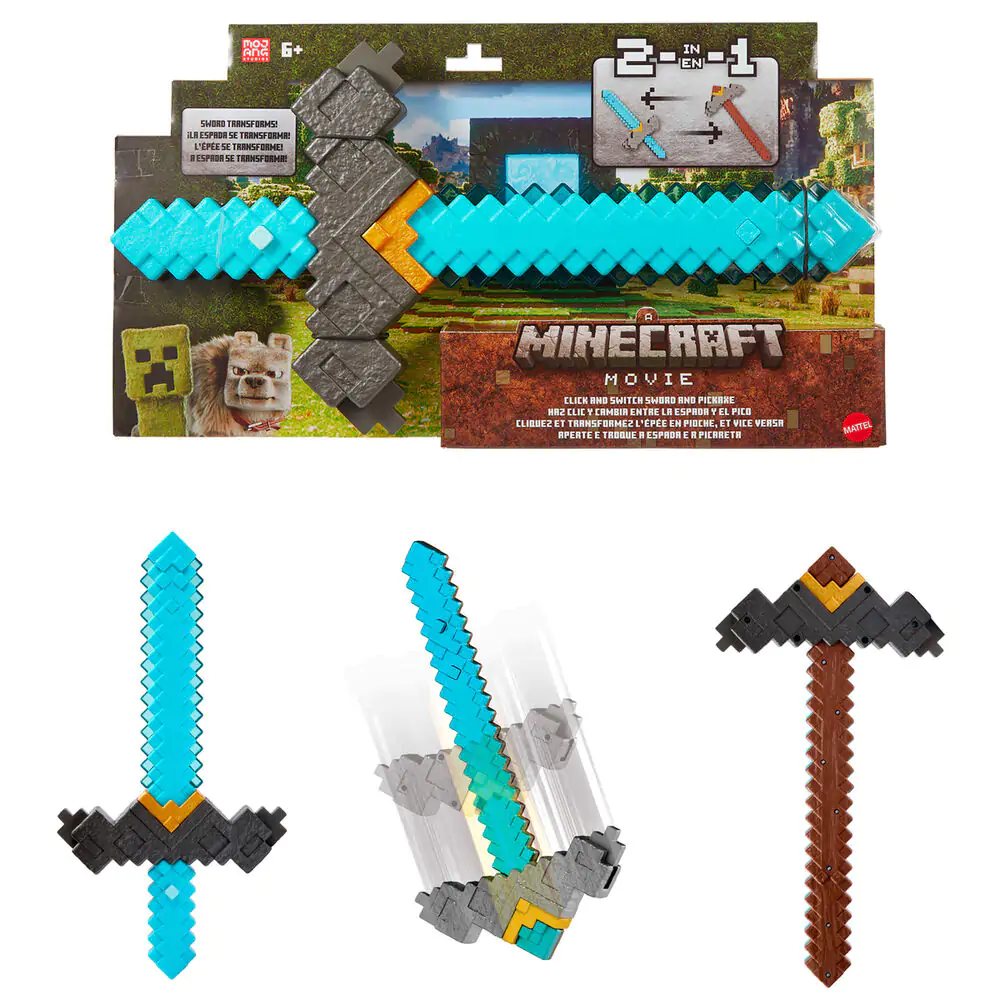 Minecraft The Movie Transformowalny Miecz Kilof zdjęcie produktu