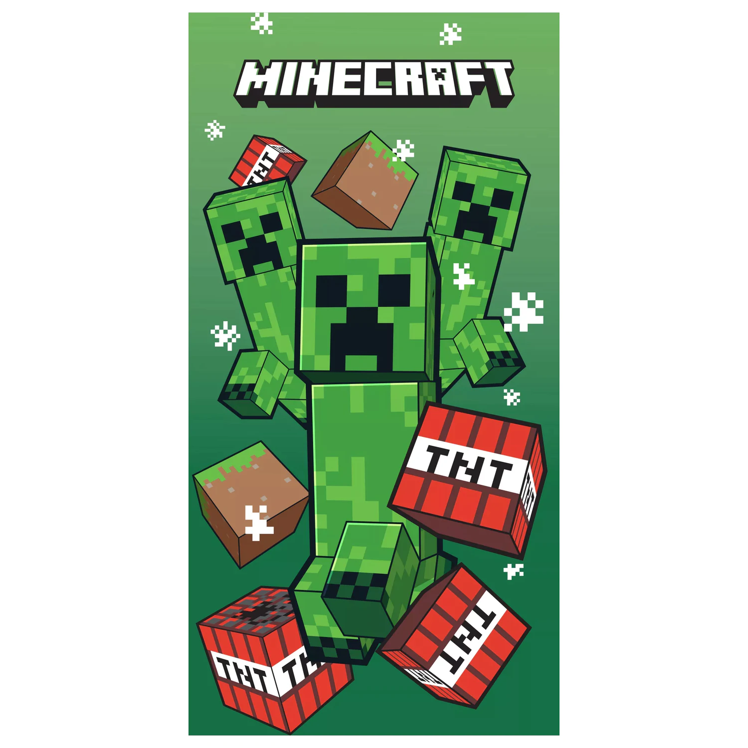 Minecraft TNT Creepers Ręcznik 70x140cm zdjęcie produktu