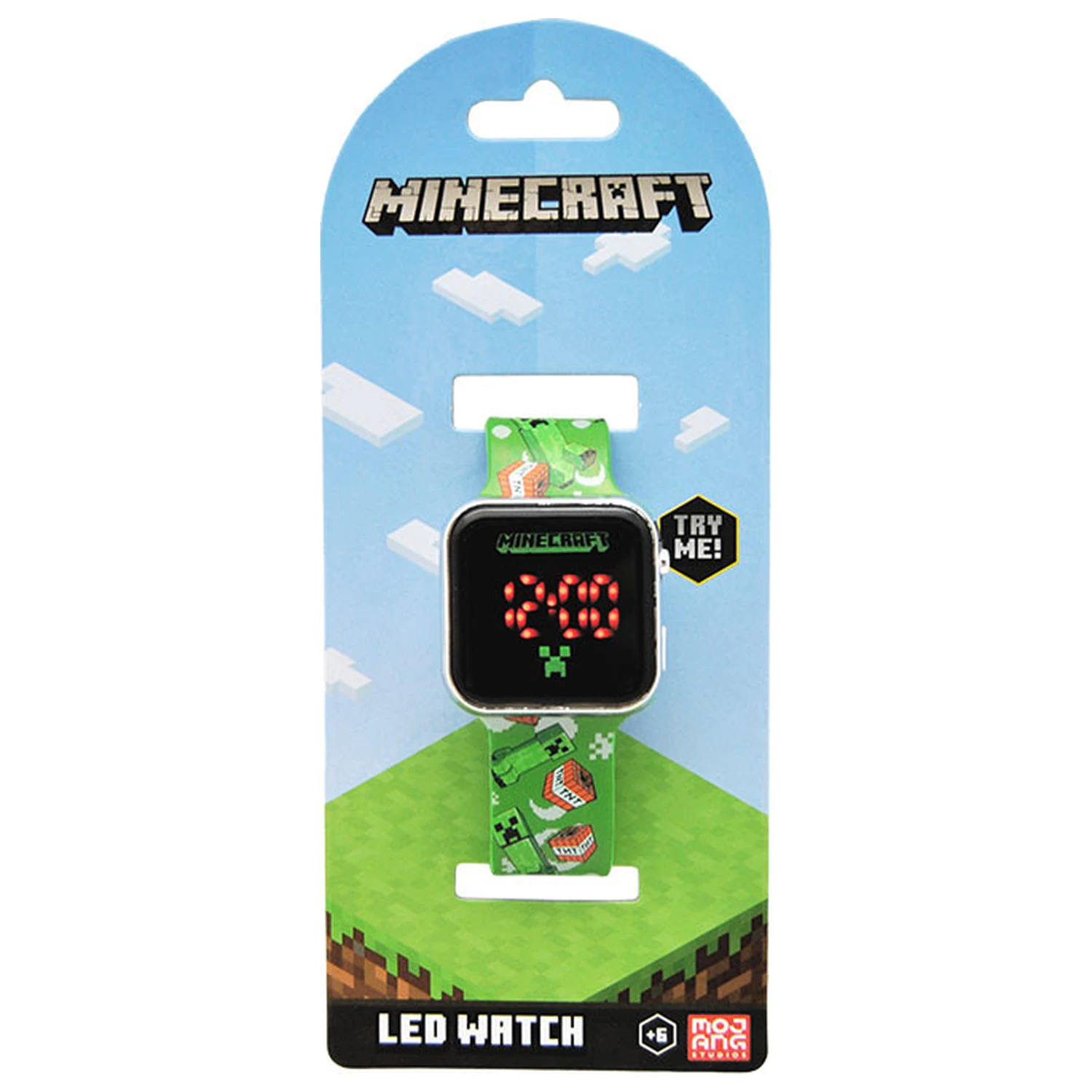 Minecraft TNT cyfrowy LED zegarek na rękę zdjęcie produktu