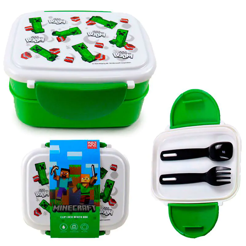 Minecraft TNT lunch box + sztućce zdjęcie produktu