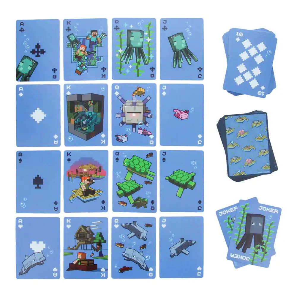 Minecraft Playing Cards Wodoodporne Karty do Gry zdjęcie produktu