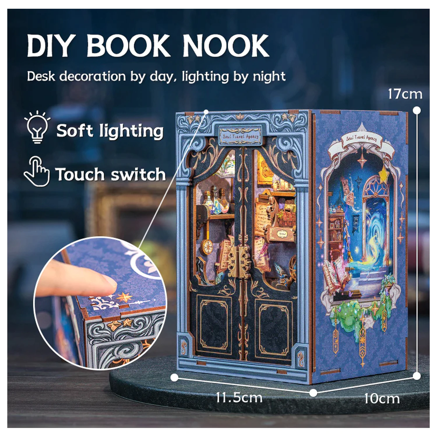 MINIATUROWY DOM DIY Soul Travel Agency 97 szt. + zestaw konstrukcyjny ze światłem LED zdjęcie produktu