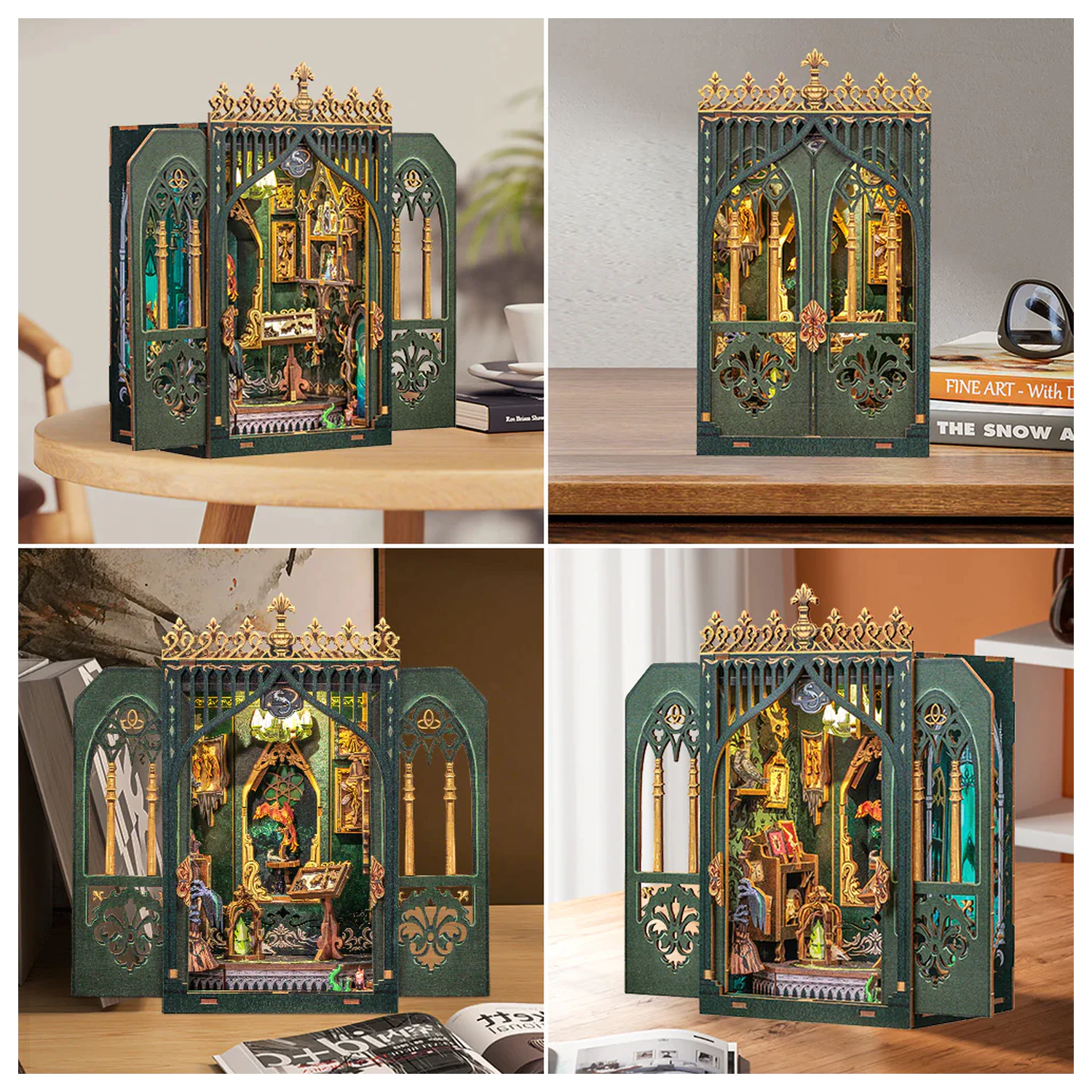 MINIATUROWY DOM DIY The Darkness Herbarium 90 db + zestaw konstrukcyjny LED Światło zdjęcie produktu