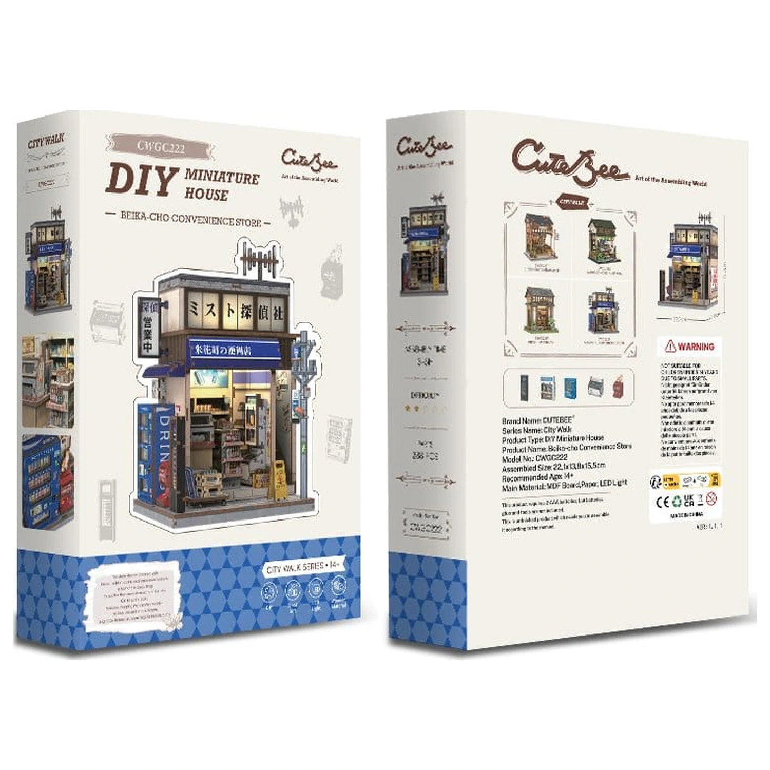 Zestaw do budowy miniaturowego modelu domu Beika-cho Convenience Store 22 x 15 cm zdjęcie produktu