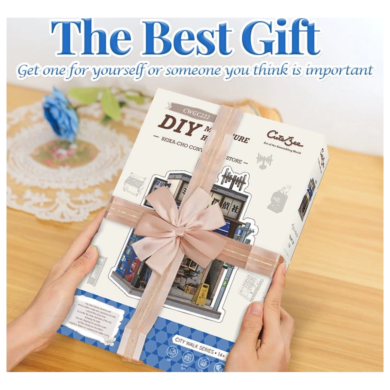 Zestaw do budowy miniaturowego modelu domu Beika-cho Convenience Store 22 x 15 cm zdjęcie produktu