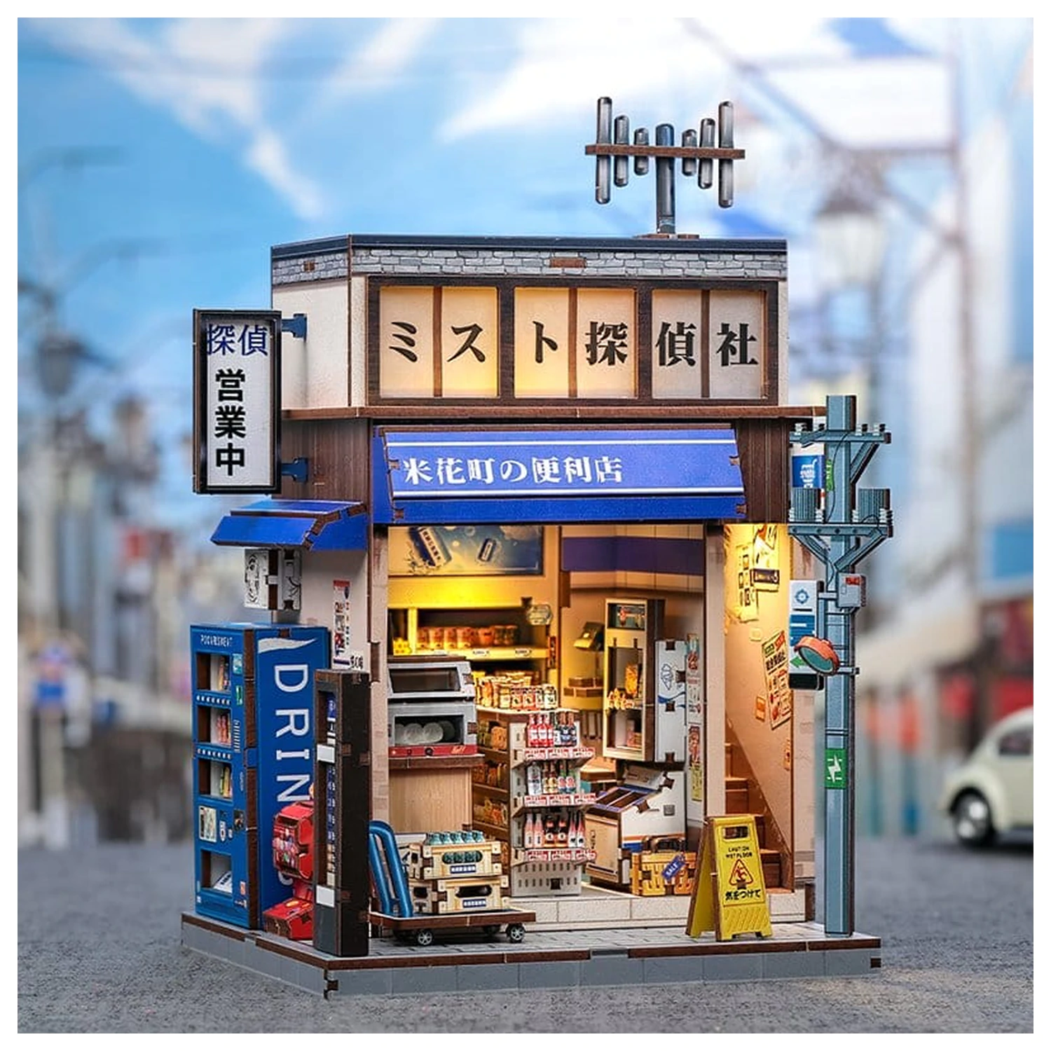 Zestaw do budowy miniaturowego modelu domu Beika-cho Convenience Store 22 x 15 cm zdjęcie produktu