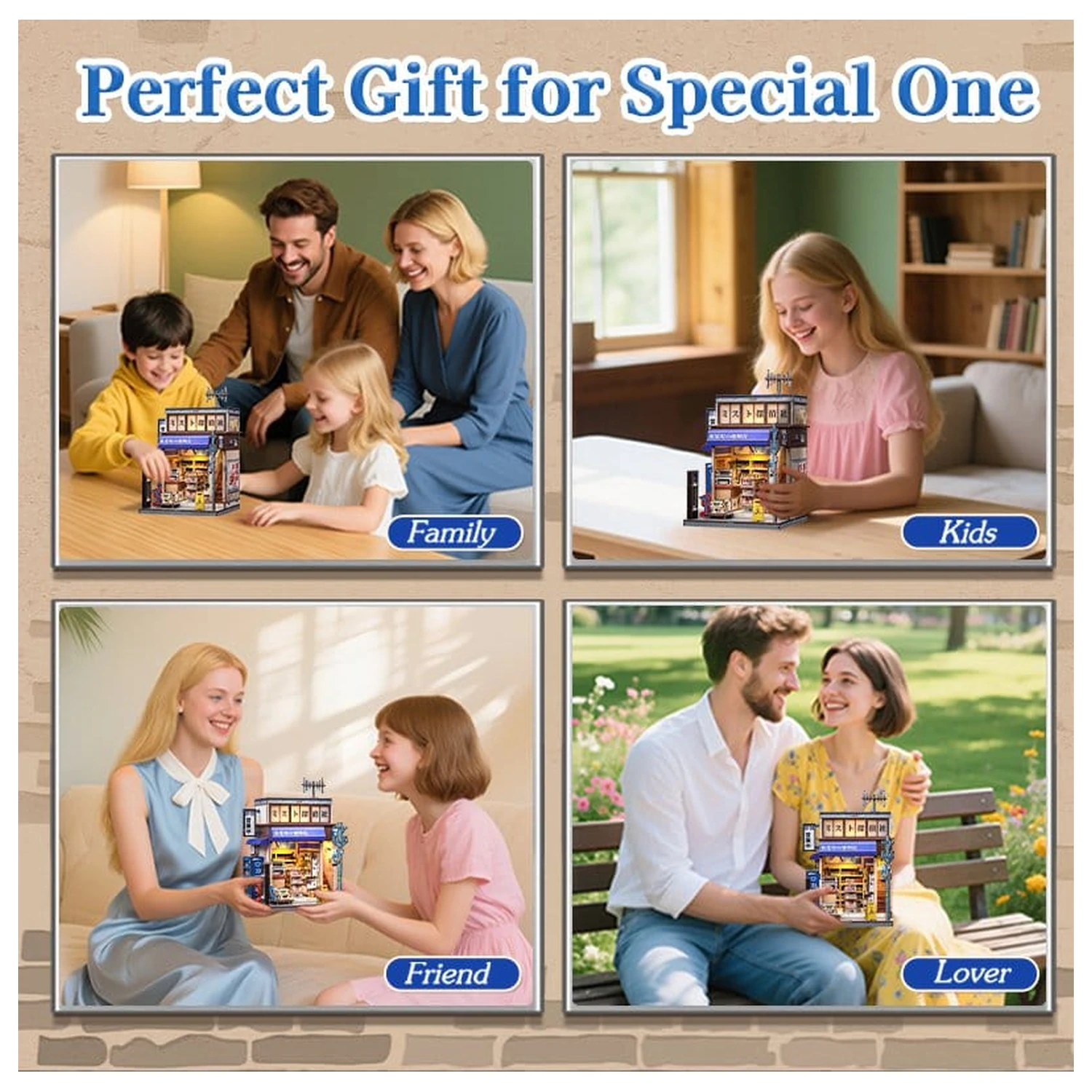 Zestaw do budowy miniaturowego modelu domu Beika-cho Convenience Store 22 x 15 cm zdjęcie produktu