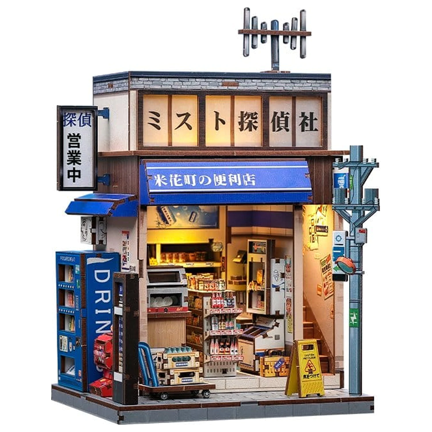 Zestaw do budowy miniaturowego modelu domu Beika-cho Convenience Store 22 x 15 cm zdjęcie produktu