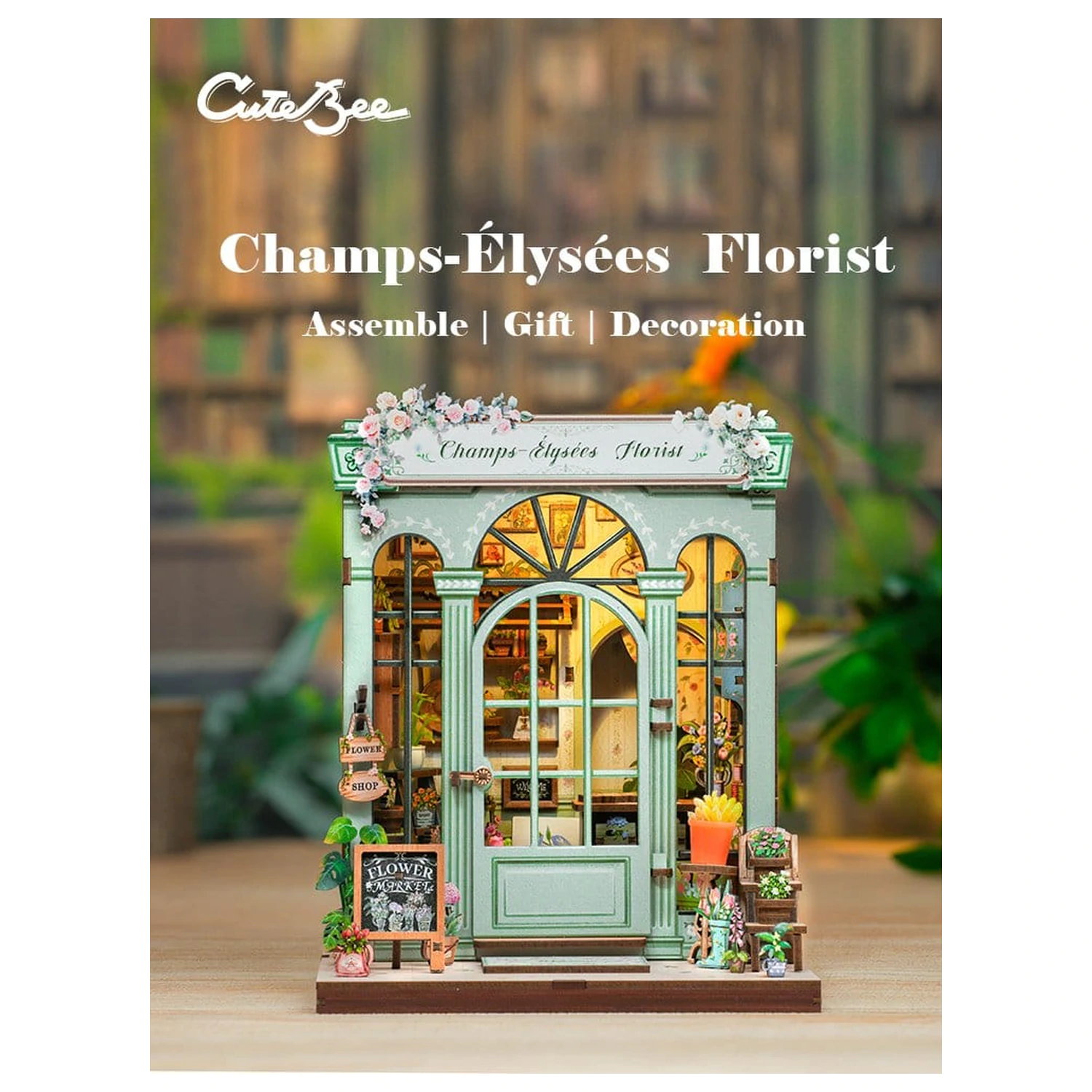 Miniaturowy model domu Kit Champs-Élysées Florist 18 x 16 cm zdjęcie produktu