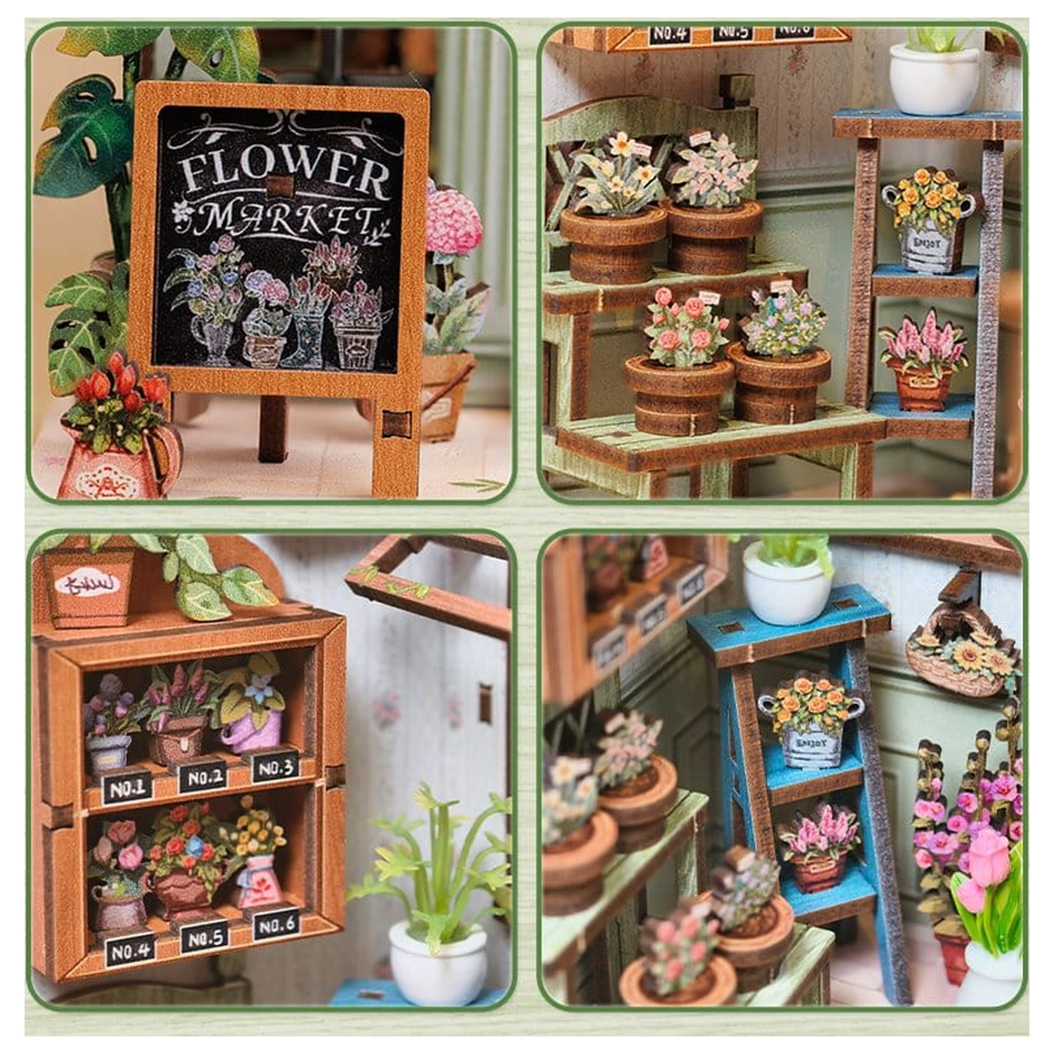 Miniaturowy model domu Kit Champs-Élysées Florist 18 x 16 cm zdjęcie produktu