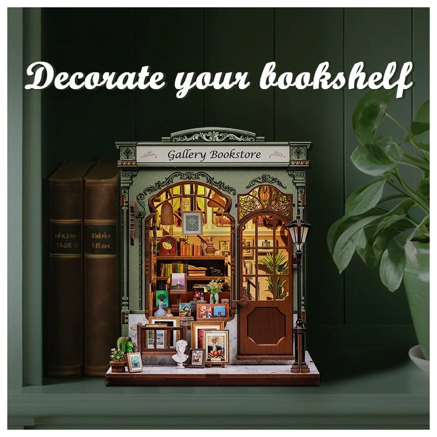 Miniaturowy model domku zestaw Galeria Księgarnia 20 x 16 cm zdjęcie produktu