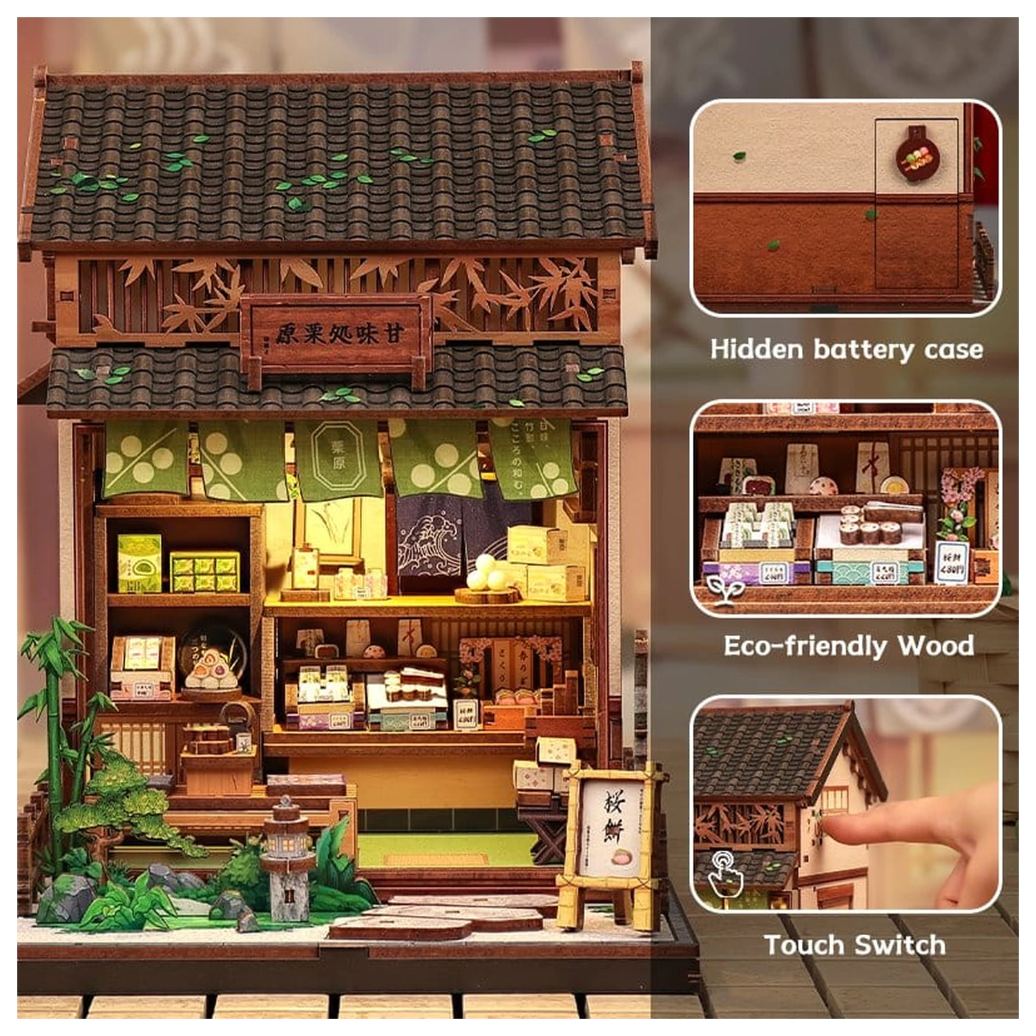 Miniaturowy model domu zestaw Kanmi-dokoro Kurihara 19 x 15 cm zdjęcie produktu