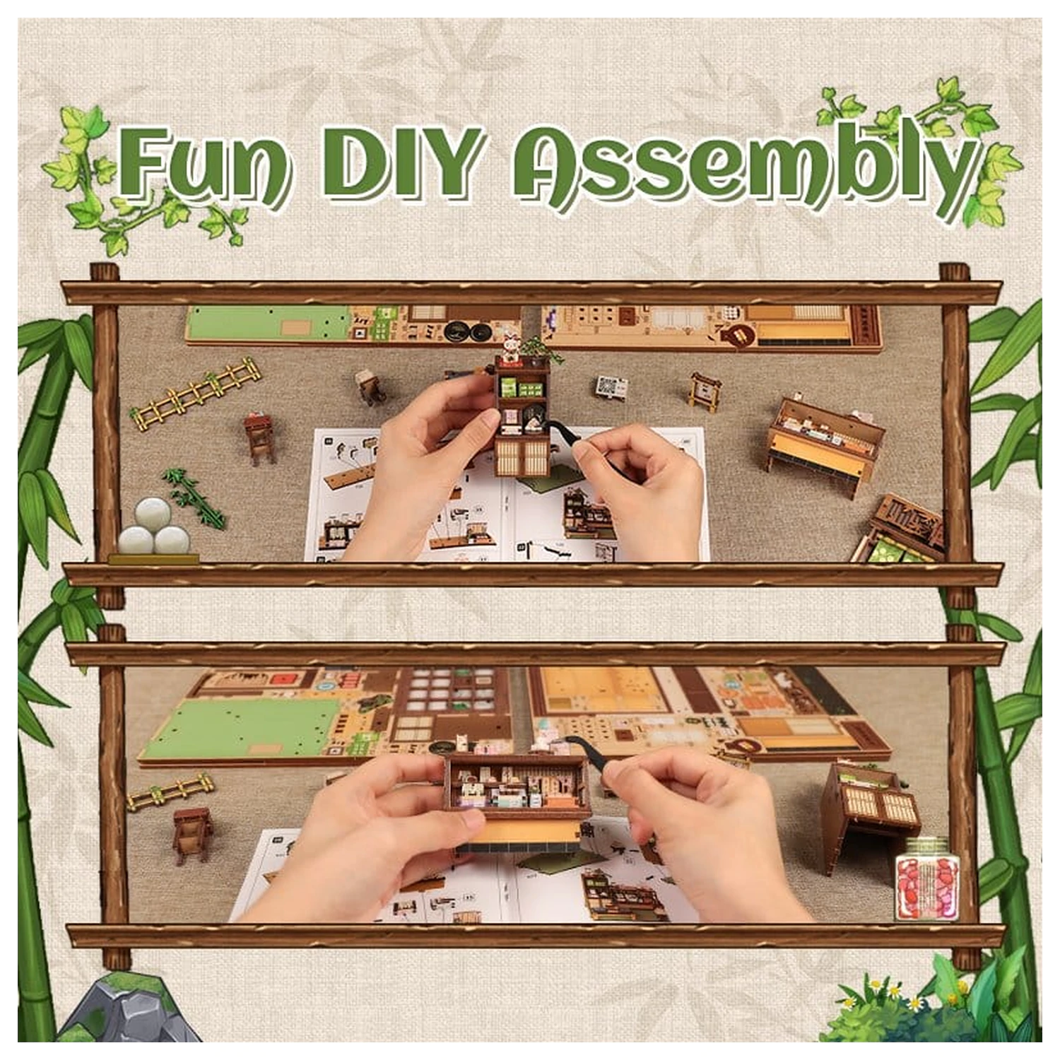 Miniaturowy model domu zestaw Kanmi-dokoro Kurihara 19 x 15 cm zdjęcie produktu