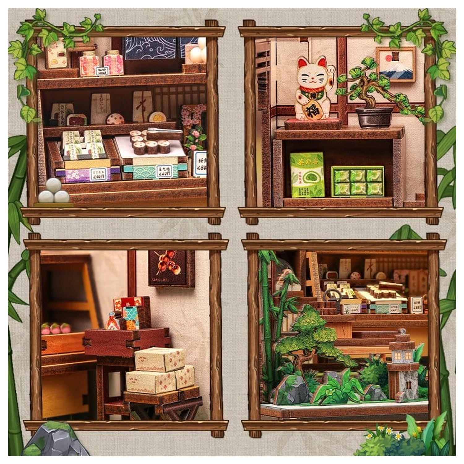 Miniaturowy model domu zestaw Kanmi-dokoro Kurihara 19 x 15 cm zdjęcie produktu