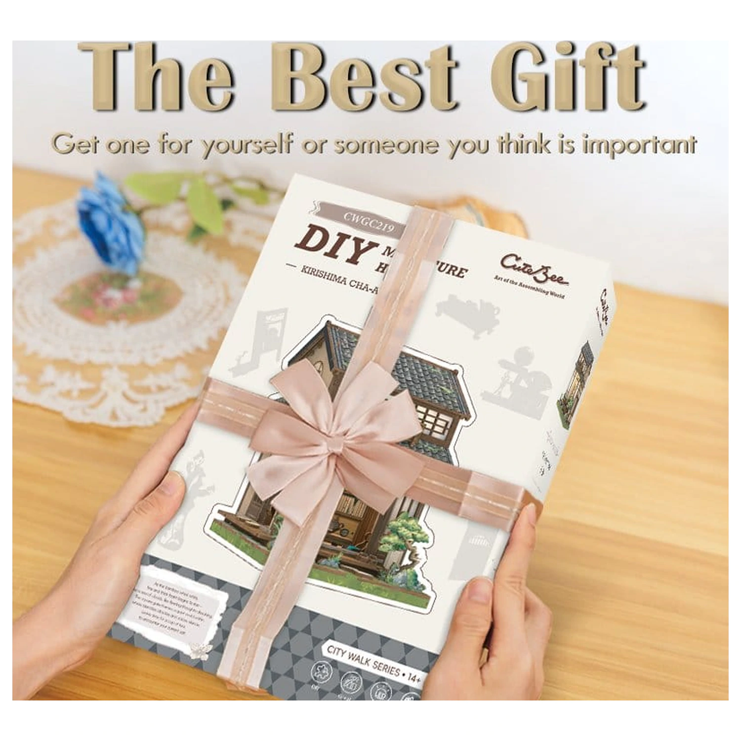 Miniaturowy Model Domu Zestaw Kirishima Cha-an 19 x 14 cm zdjęcie produktu