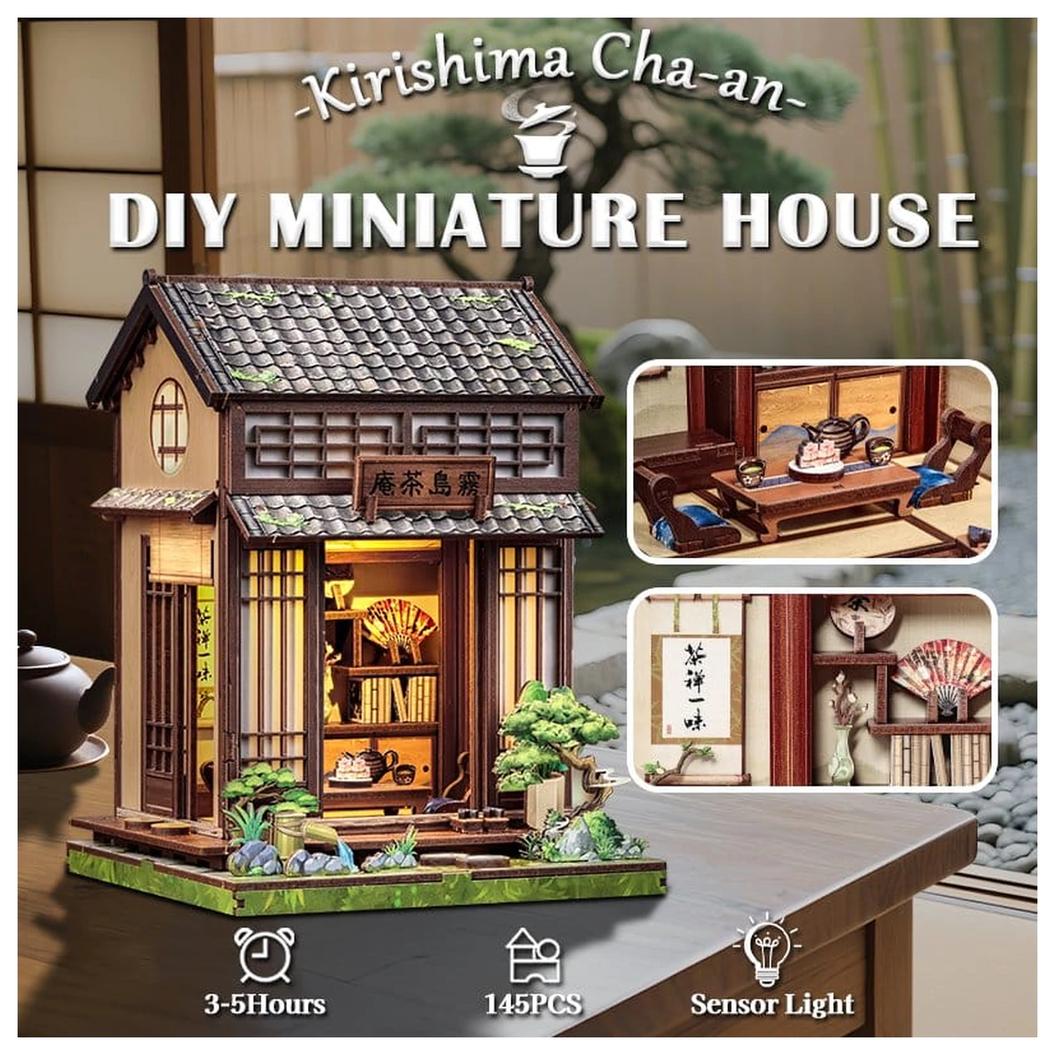 Miniaturowy Model Domu Zestaw Kirishima Cha-an 19 x 14 cm zdjęcie produktu