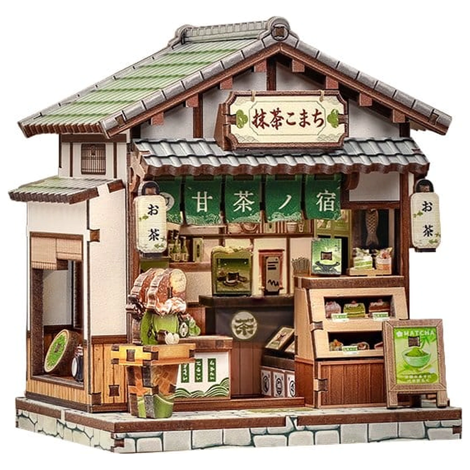 Miniaturowy Model Domku Zestaw Kyoto Matcha Cottage 11 x 9 cm zdjęcie produktu