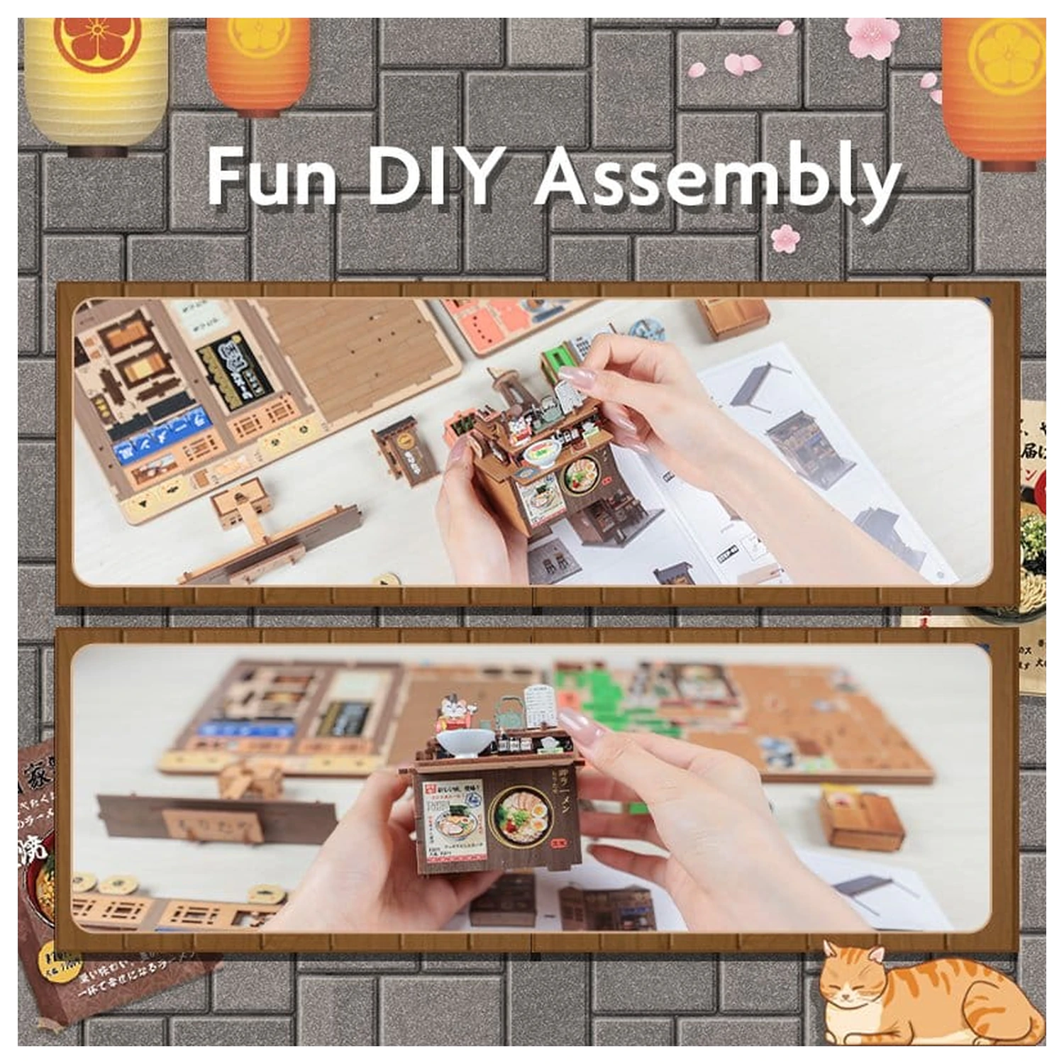 Miniaturowy model domu zestaw Morita-Ya 21 x 16 cm zdjęcie produktu