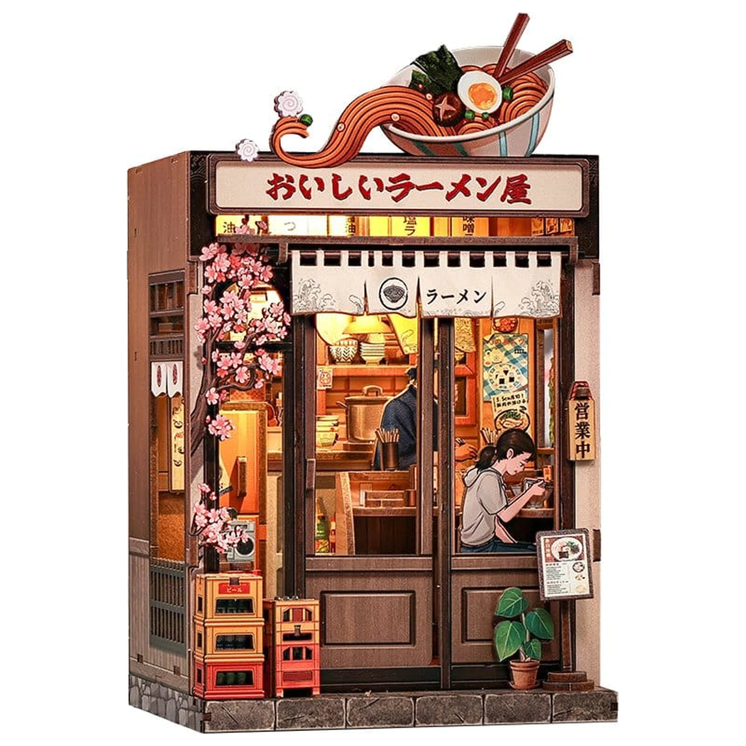 Zestaw do samodzielnego montażu miniaturowego modelu domu Oishii Kyoto 22 x 13 cm zdjęcie produktu