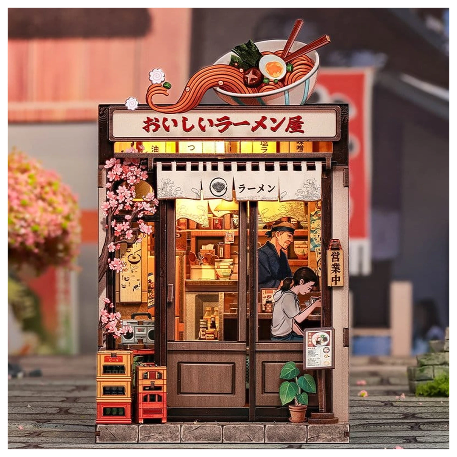 Zestaw do samodzielnego montażu miniaturowego modelu domu Oishii Kyoto 22 x 13 cm zdjęcie produktu