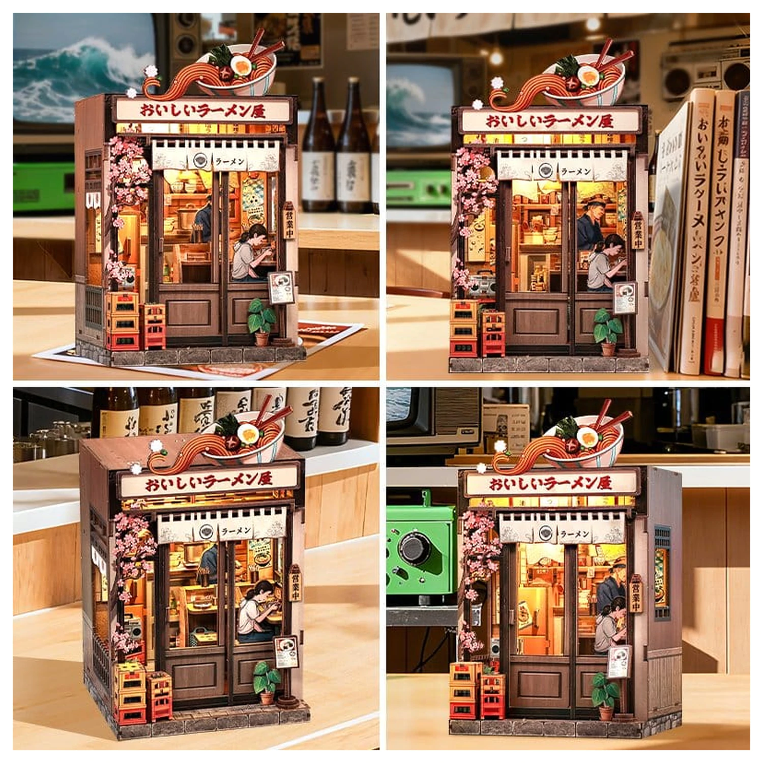 Zestaw do samodzielnego montażu miniaturowego modelu domu Oishii Kyoto 22 x 13 cm zdjęcie produktu