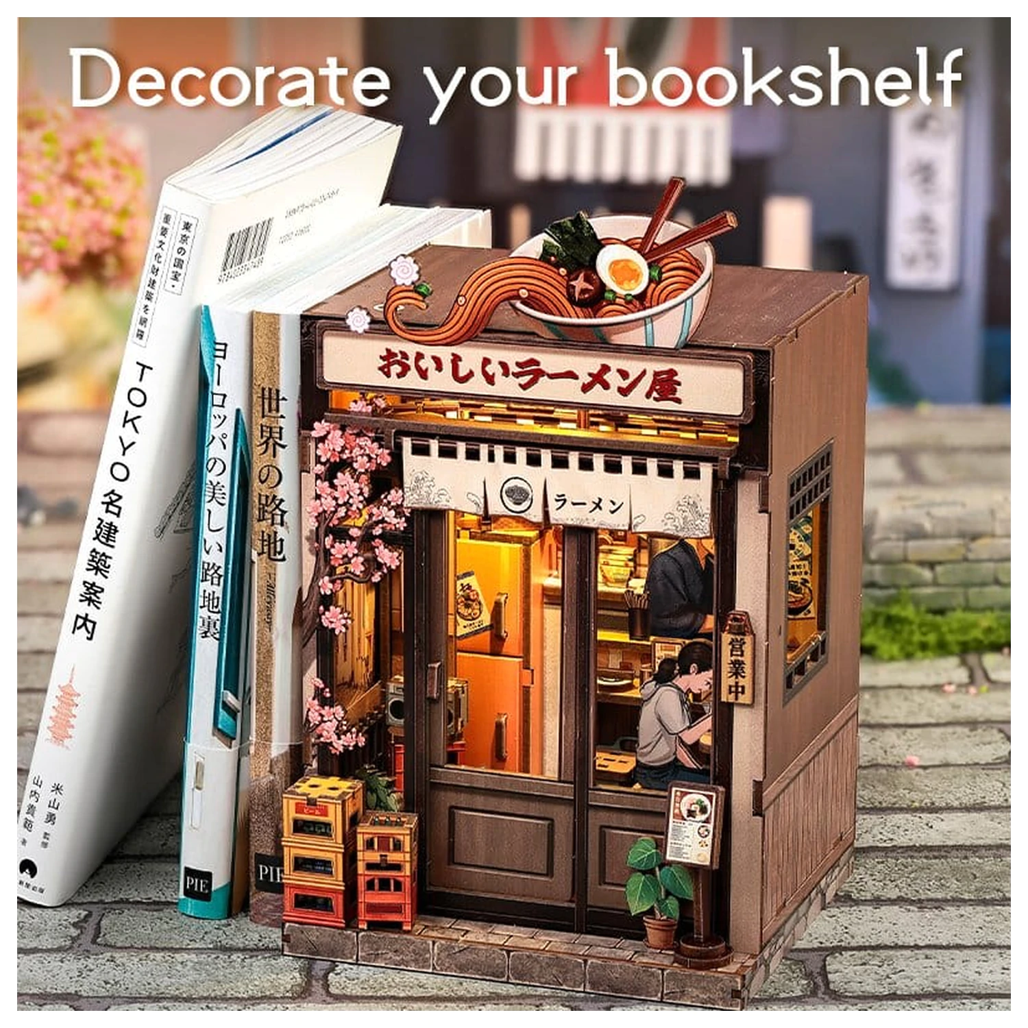 Zestaw do samodzielnego montażu miniaturowego modelu domu Oishii Kyoto 22 x 13 cm zdjęcie produktu