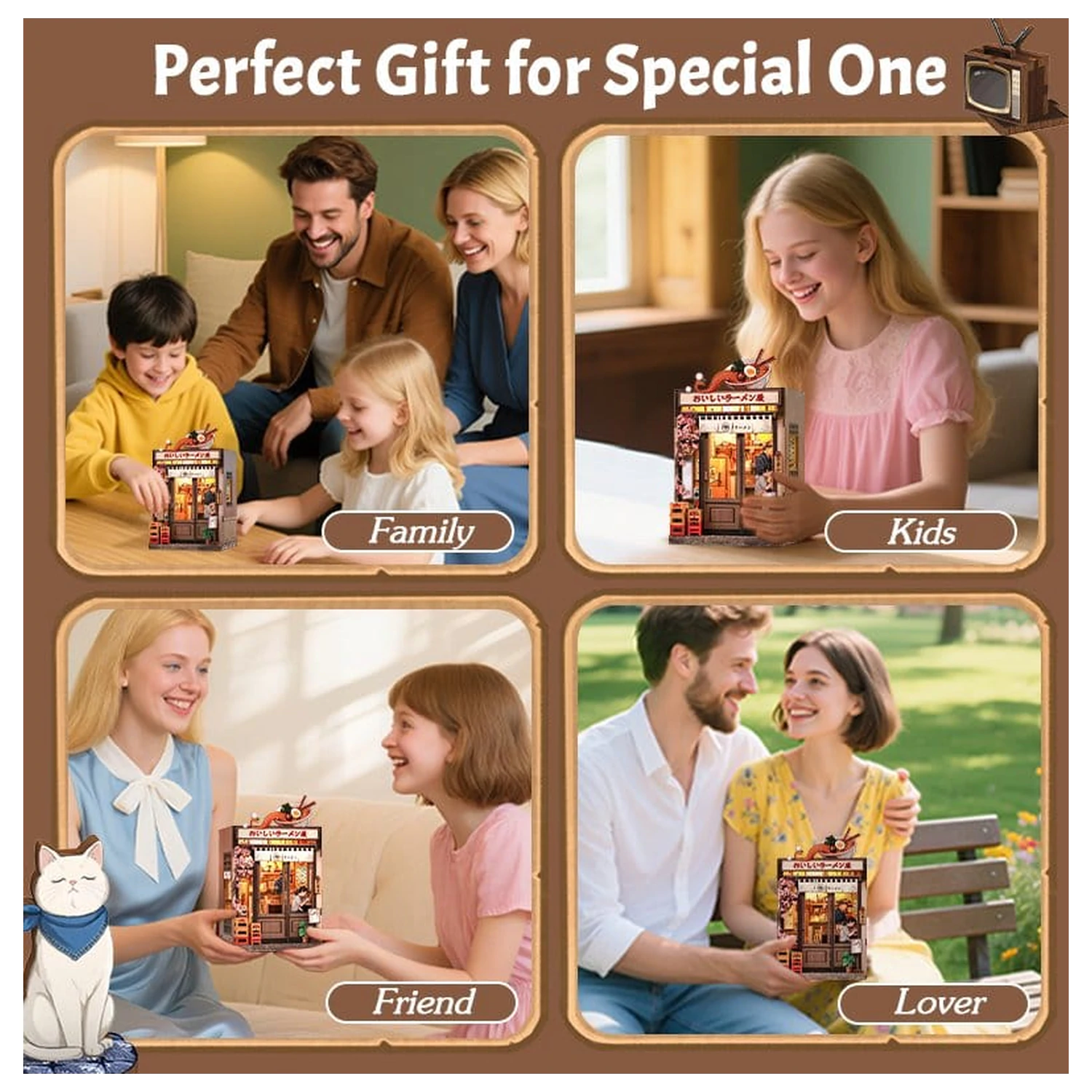 Zestaw do samodzielnego montażu miniaturowego modelu domu Oishii Kyoto 22 x 13 cm zdjęcie produktu