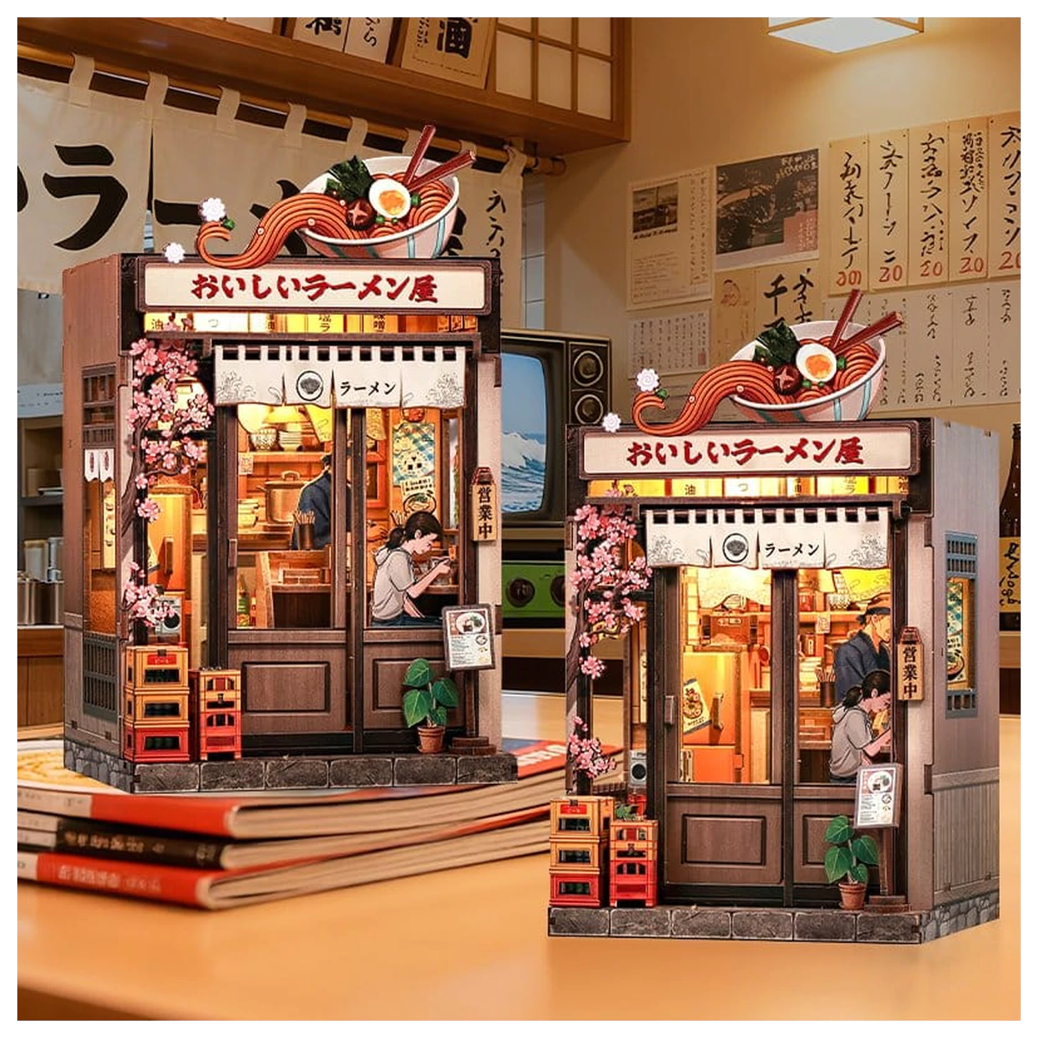 Zestaw do samodzielnego montażu miniaturowego modelu domu Oishii Kyoto 22 x 13 cm zdjęcie produktu
