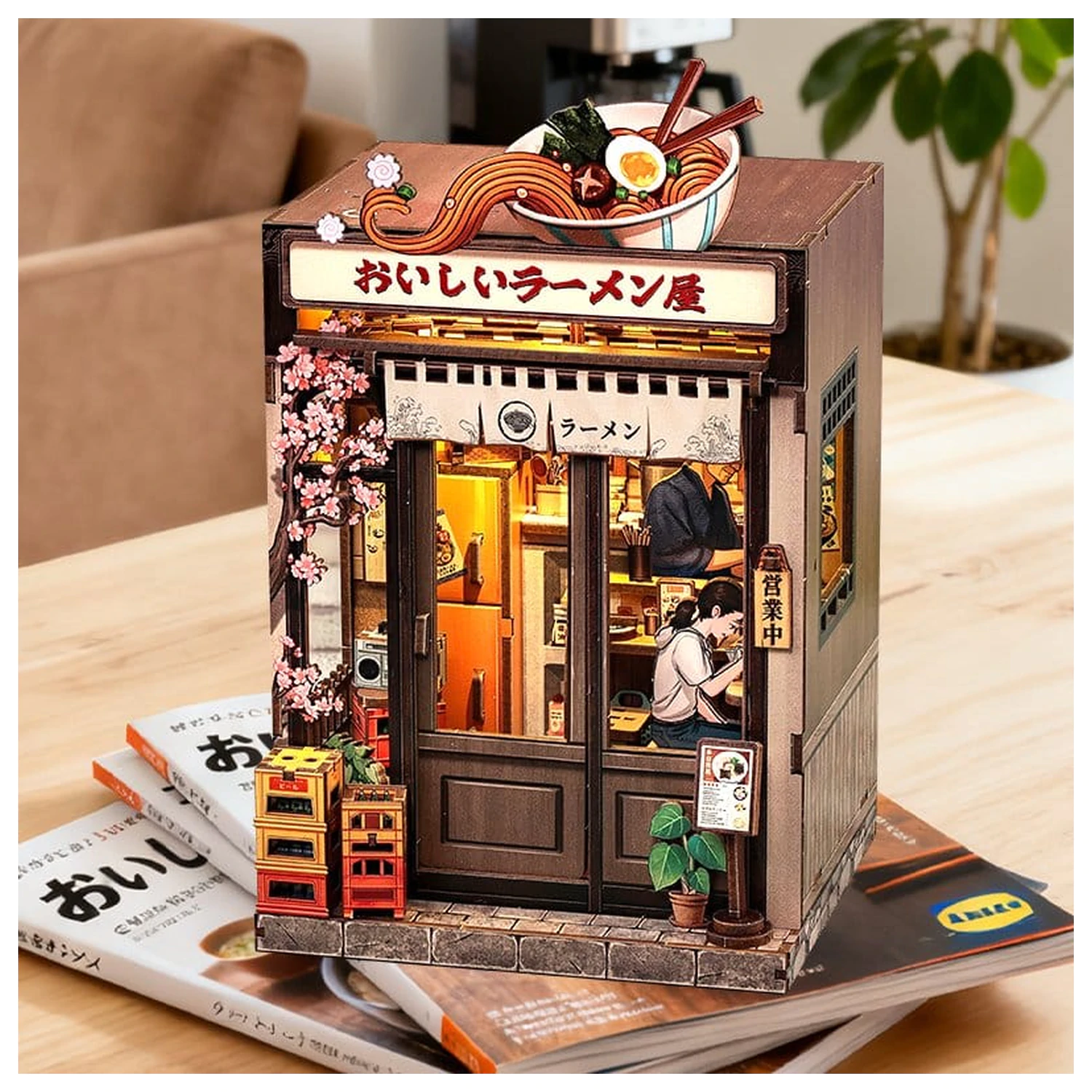 Zestaw do samodzielnego montażu miniaturowego modelu domu Oishii Kyoto 22 x 13 cm zdjęcie produktu