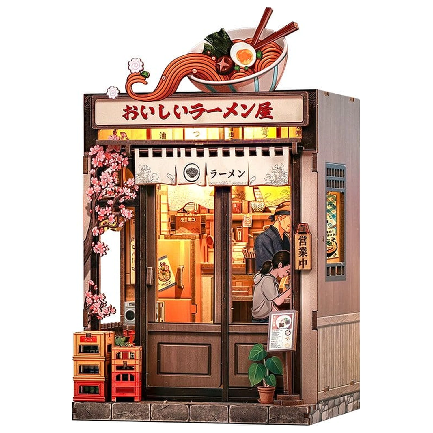 Zestaw do samodzielnego montażu miniaturowego modelu domu Oishii Kyoto 22 x 13 cm zdjęcie produktu