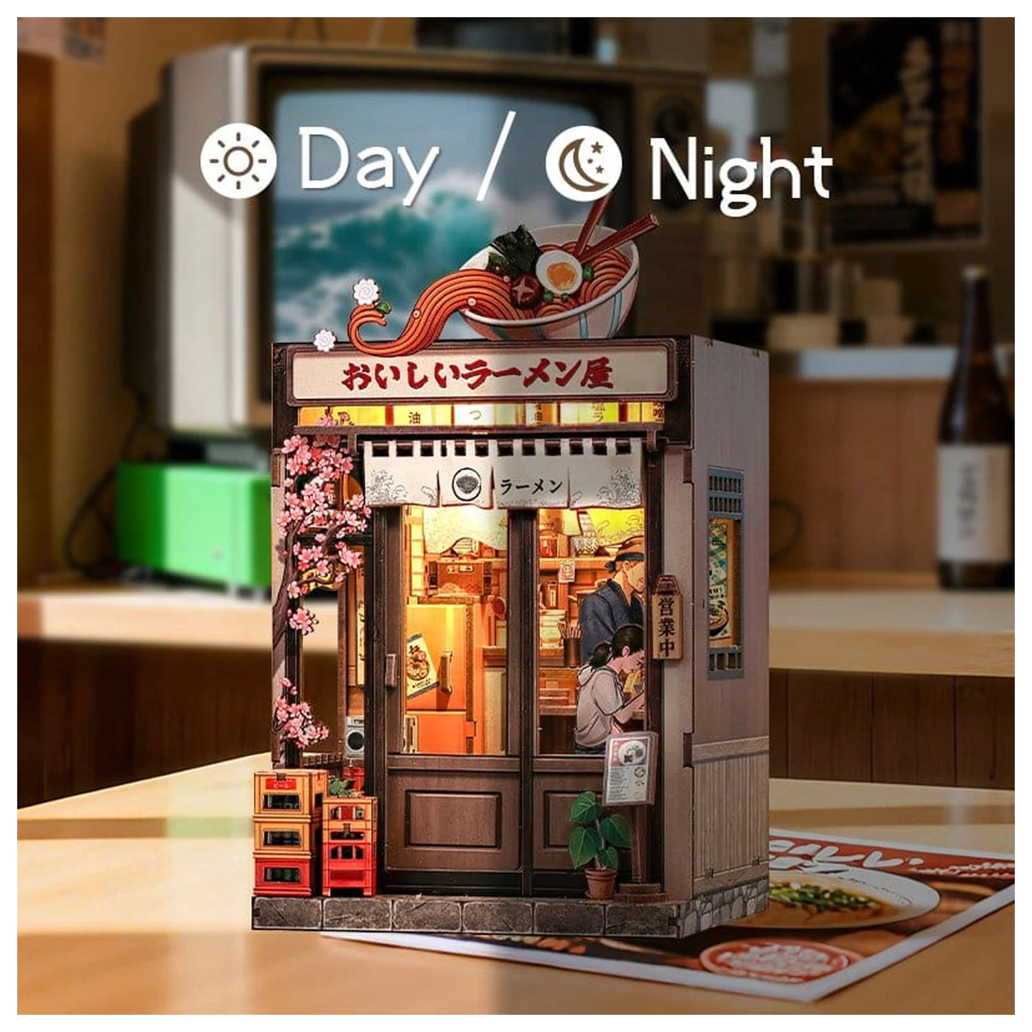 Zestaw do samodzielnego montażu miniaturowego modelu domu Oishii Kyoto 22 x 13 cm zdjęcie produktu