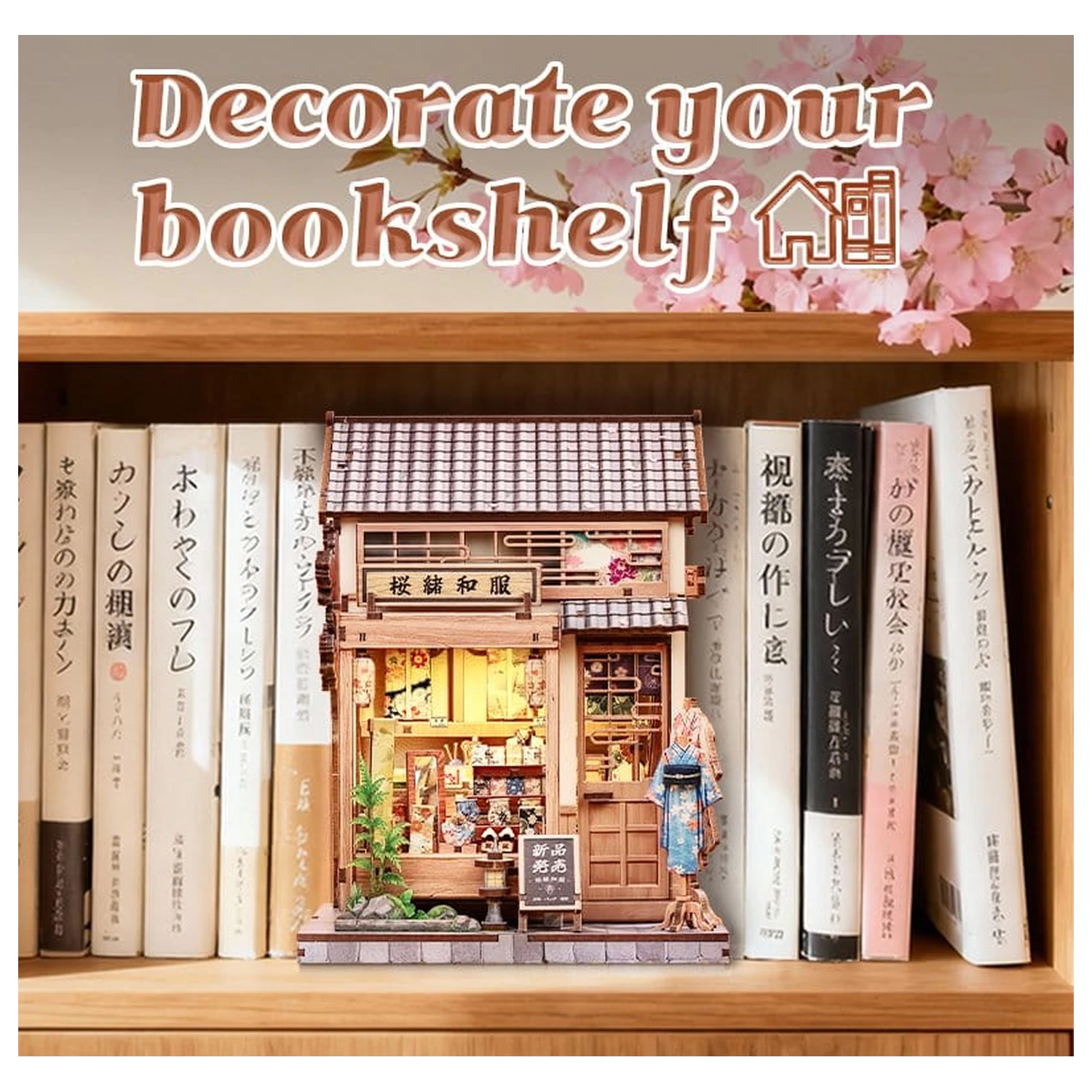 Zestaw Model Miniaturowego Domku Sakura O Kimono Shop 19 x 14 cm zdjęcie produktu