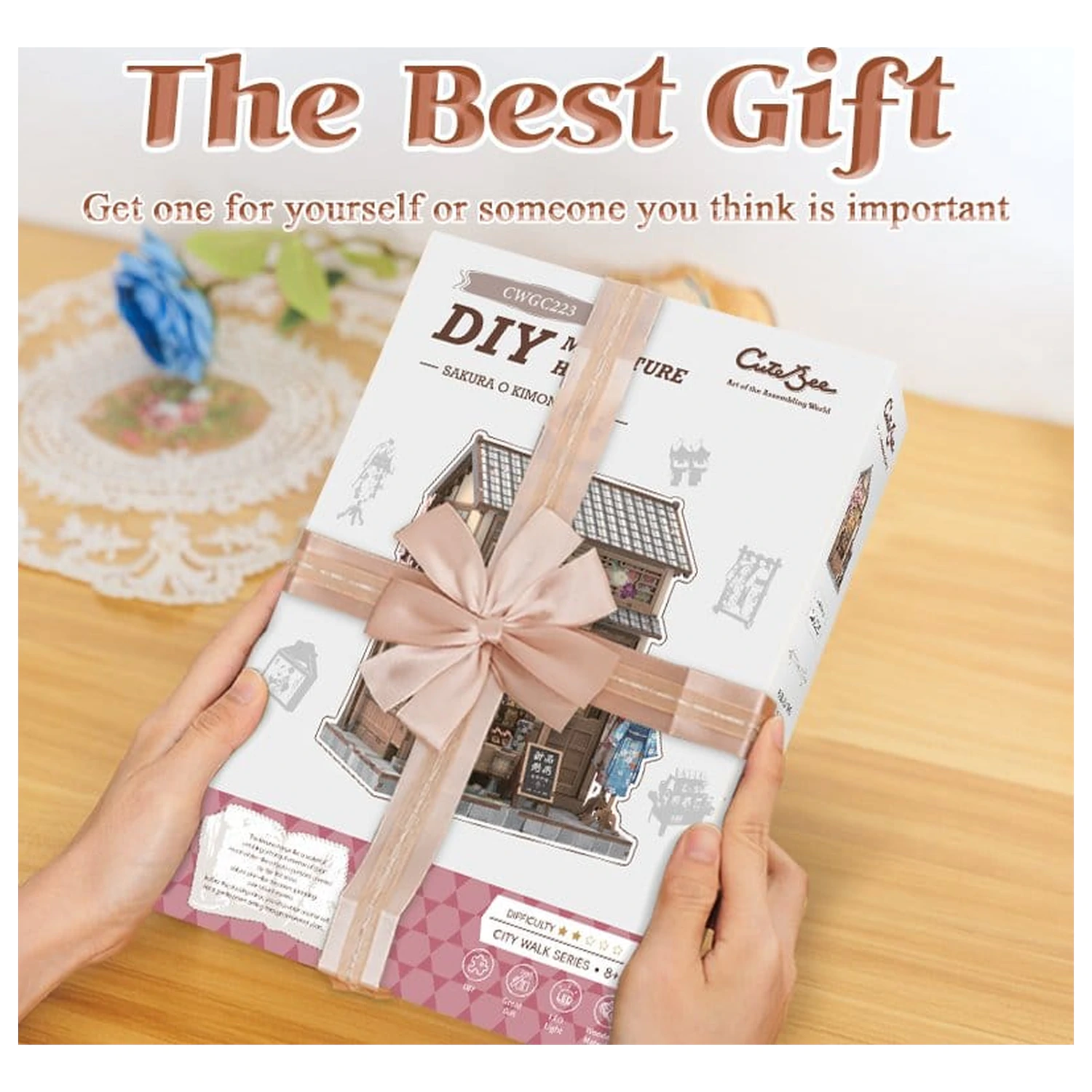 Zestaw Model Miniaturowego Domku Sakura O Kimono Shop 19 x 14 cm zdjęcie produktu