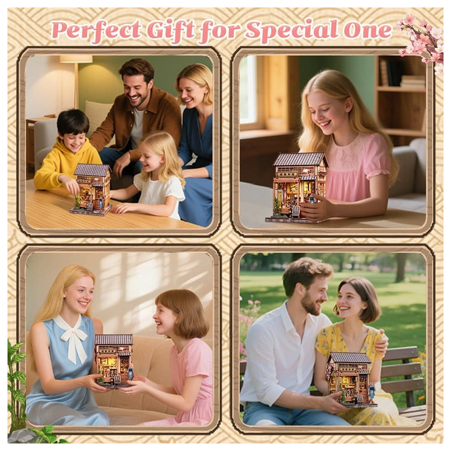 Zestaw Model Miniaturowego Domku Sakura O Kimono Shop 19 x 14 cm zdjęcie produktu