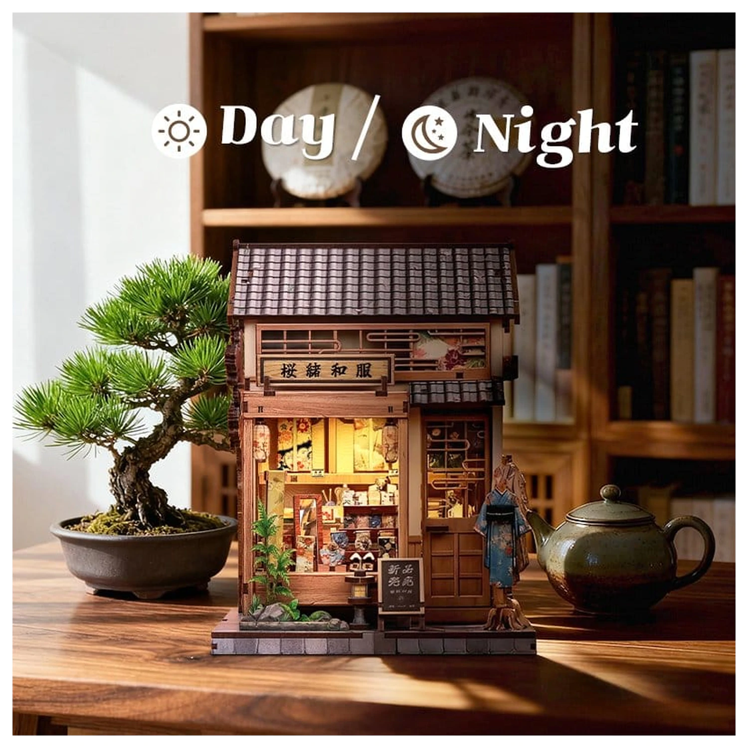 Zestaw Model Miniaturowego Domku Sakura O Kimono Shop 19 x 14 cm zdjęcie produktu