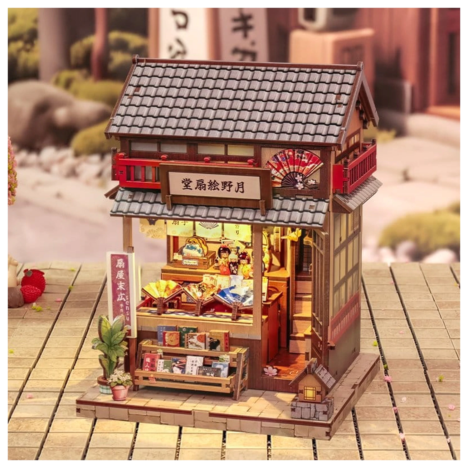 Miniaturowy model domu zestaw Tsukino Eogi-dou 19 x 14 cm zdjęcie produktu