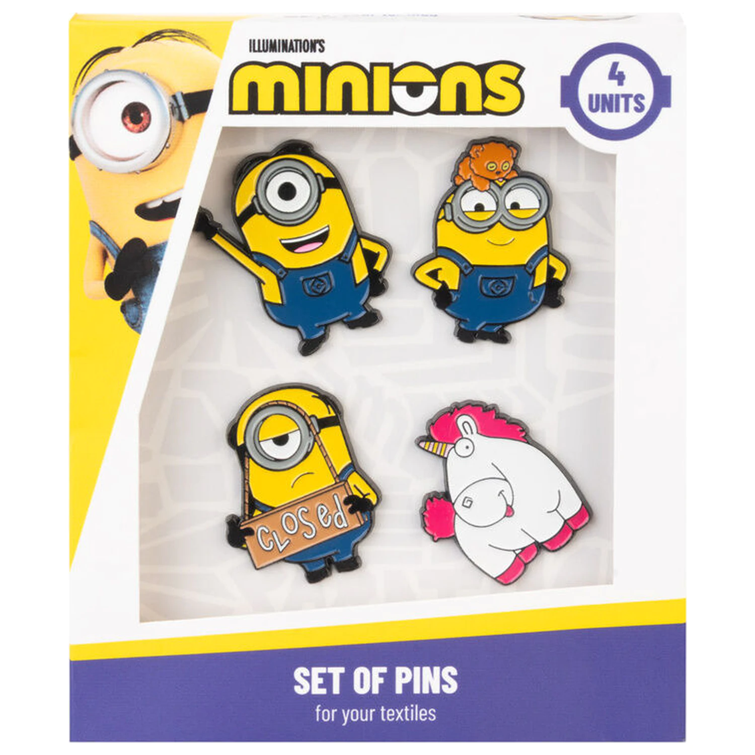 Minions zestaw 4 przypinek zdjęcie produktu