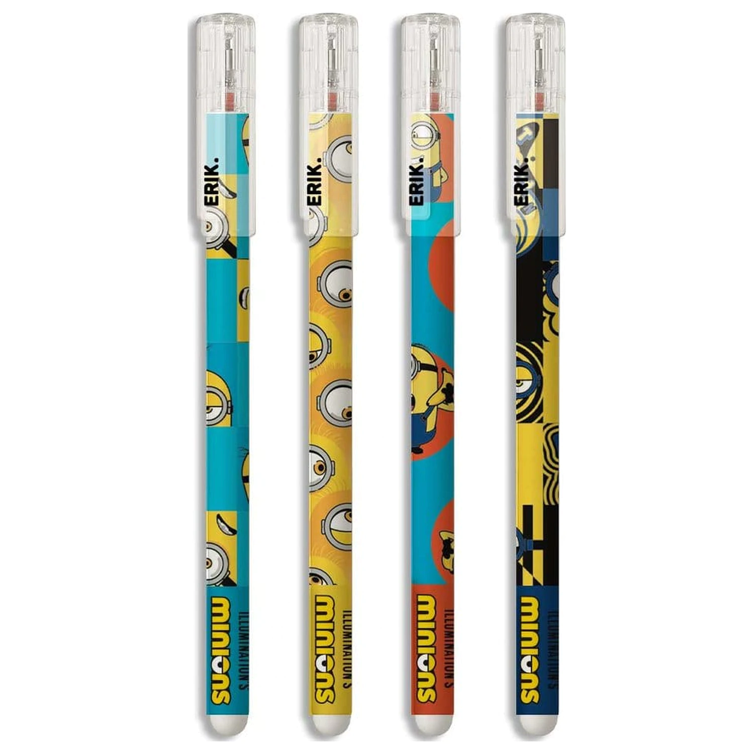 Minions Zestaw zmazywalnych długopisów (4 sztuki) zdjęcie produktu