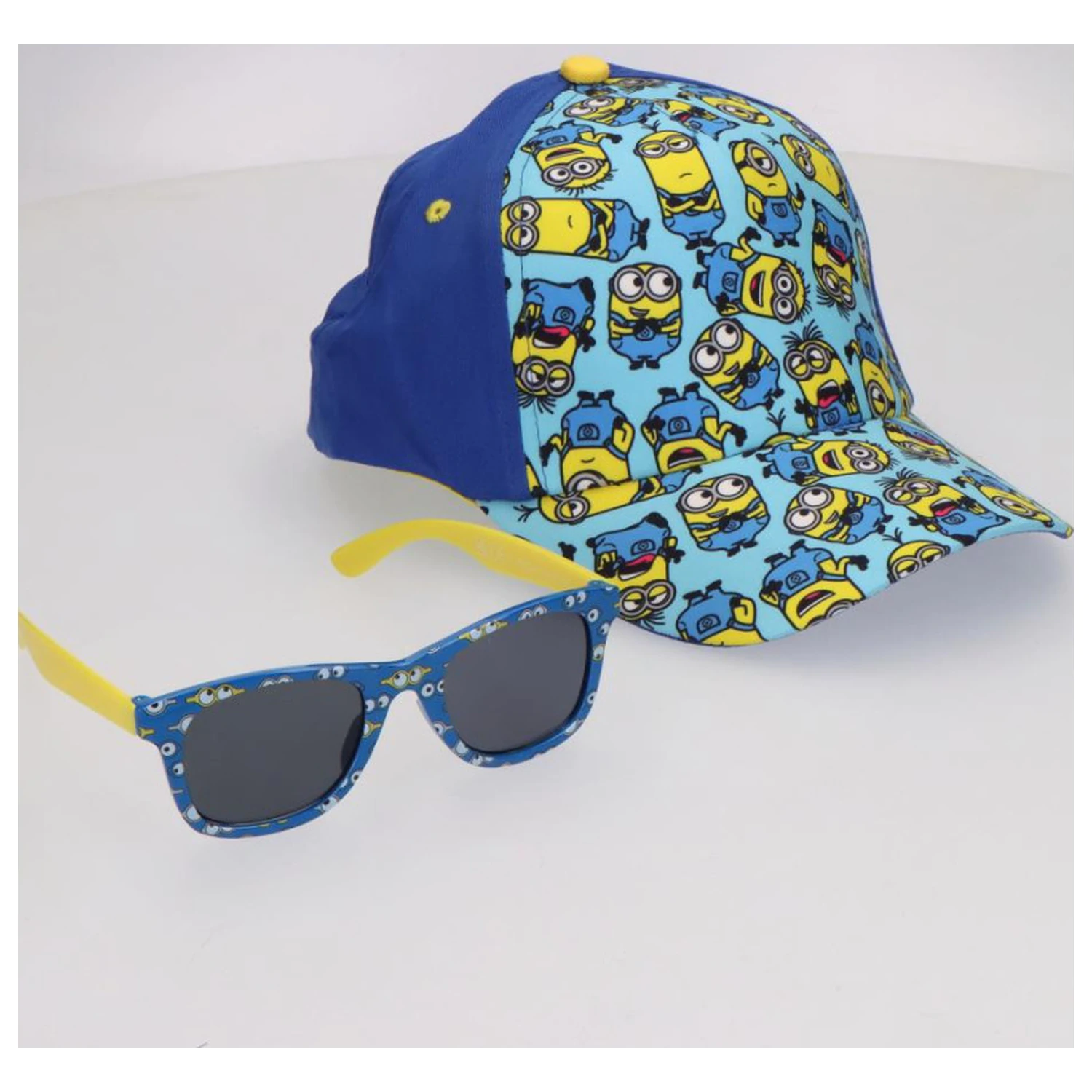 Minions Niebieskie Okulary przeciwsłoneczne i Zestaw Czapka bejsbolowa zdjęcie produktu