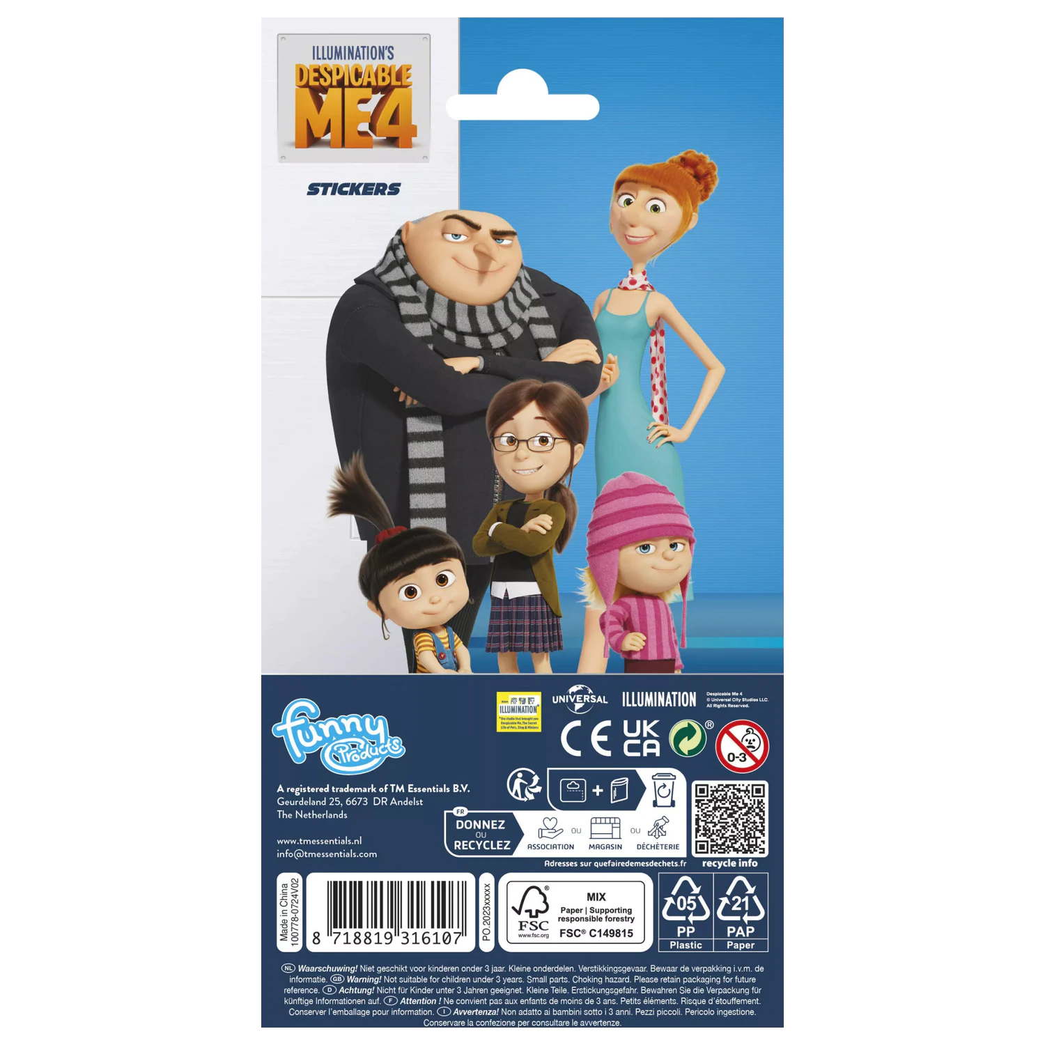 Minions Szalona Brokatowa Naklejka zdjęcie produktu