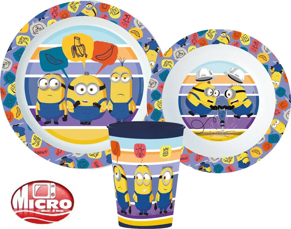Minions Zestaw naczyń obiadowych, zestaw z mikrotworzywa sztucznego zdjęcie produktu
