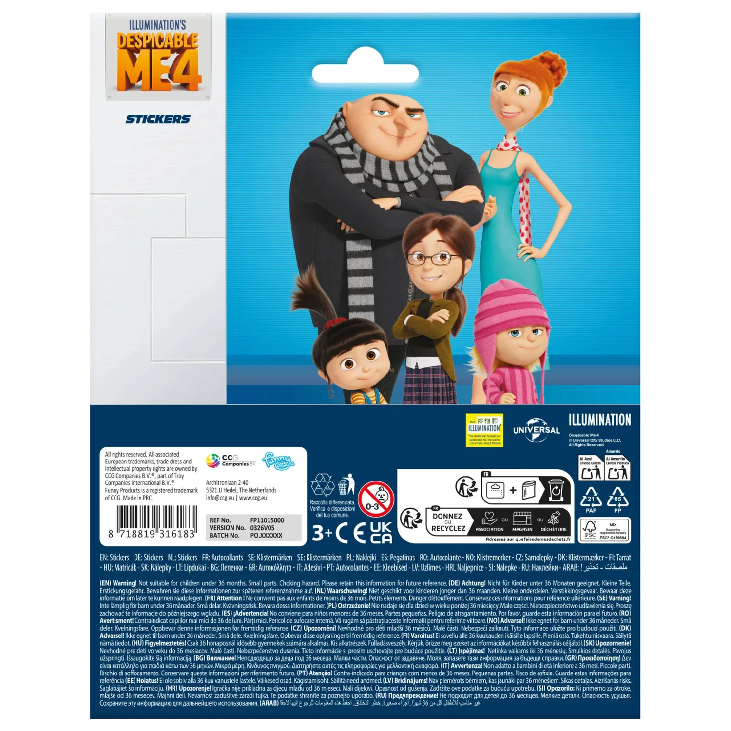 Minions Family naklejka zdjęcie produktu