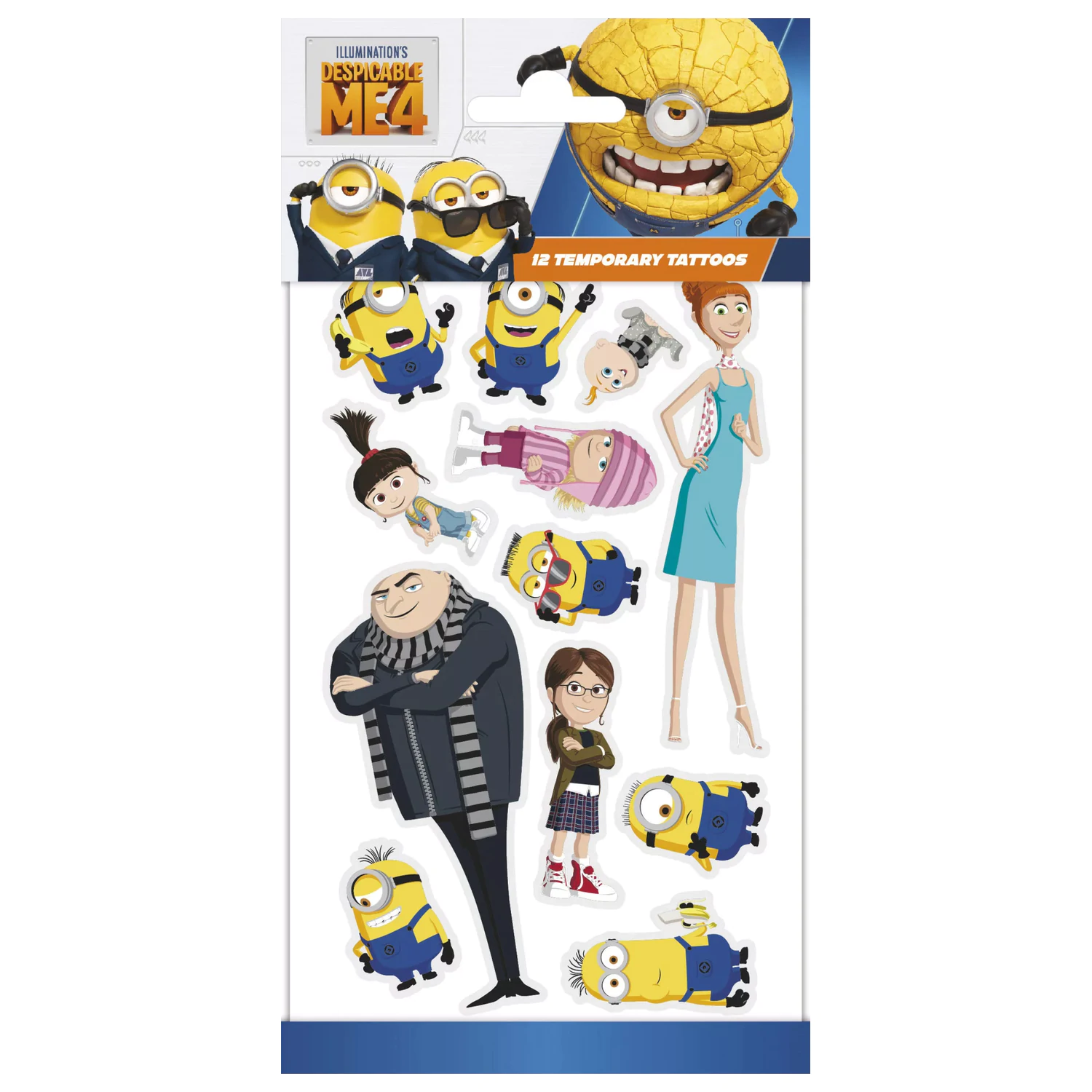 Minions Family Tatuaż 12 sztuk zdjęcie produktu