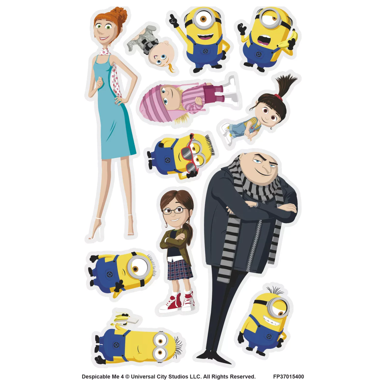 Minions Family Tatuaż 12 sztuk zdjęcie produktu