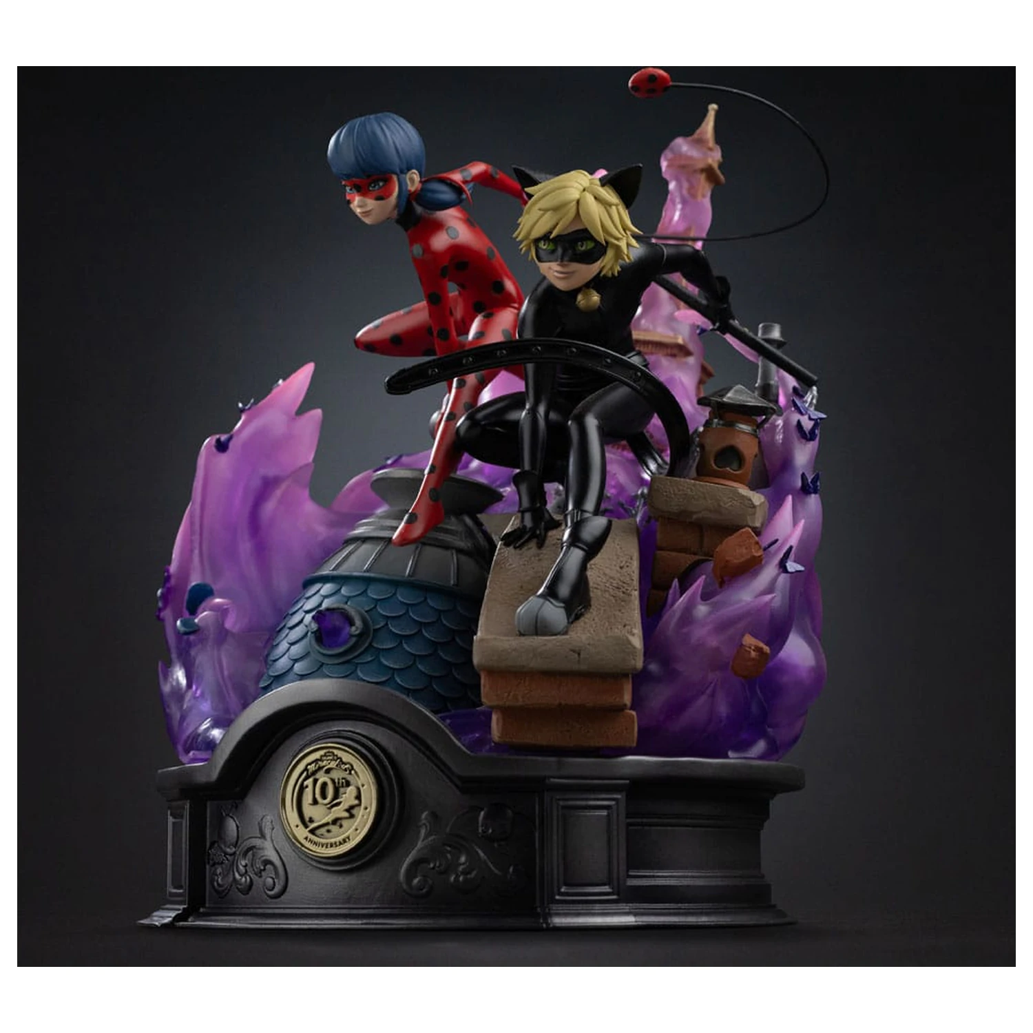 Miraculous Deluxe Art Scale Statuetka 1/10 Lady Bug and Cat Noir Signed Edition 23 cm zdjęcie produktu